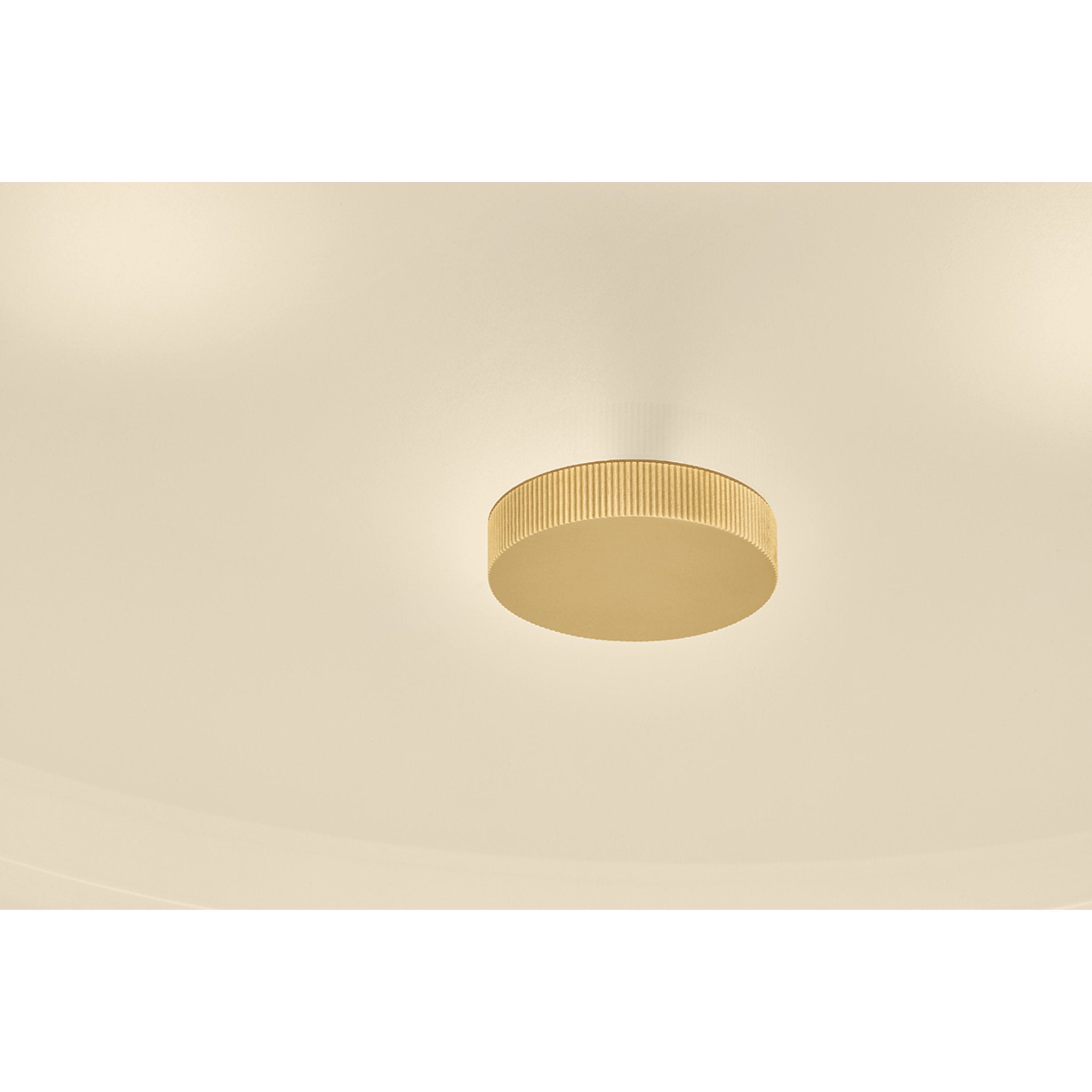 Ashland 4-Light Flush Mount in Aged Brass 22W x 10.25H