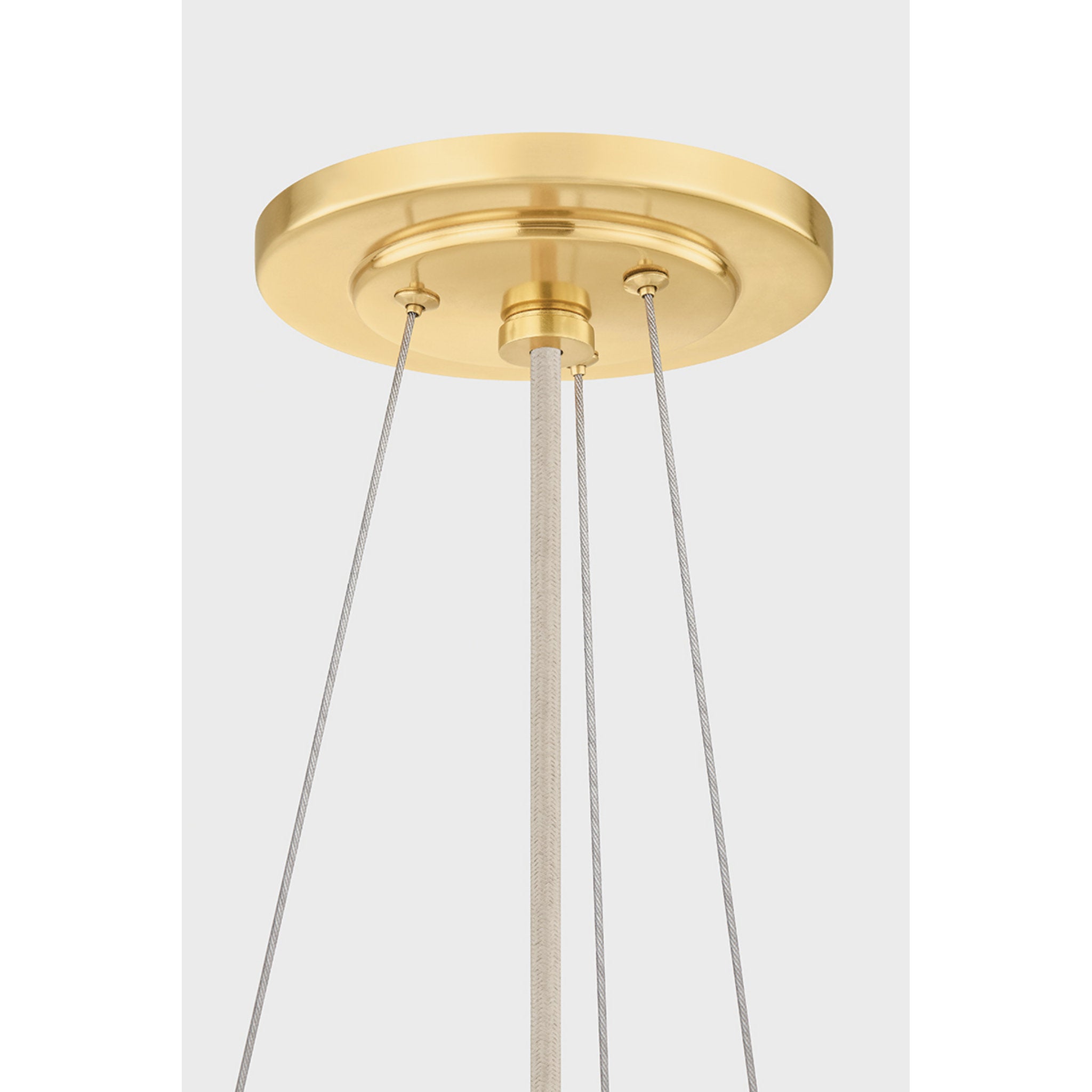 Ashland 4-Light Pendant in Aged Brass 22W x 10.25H