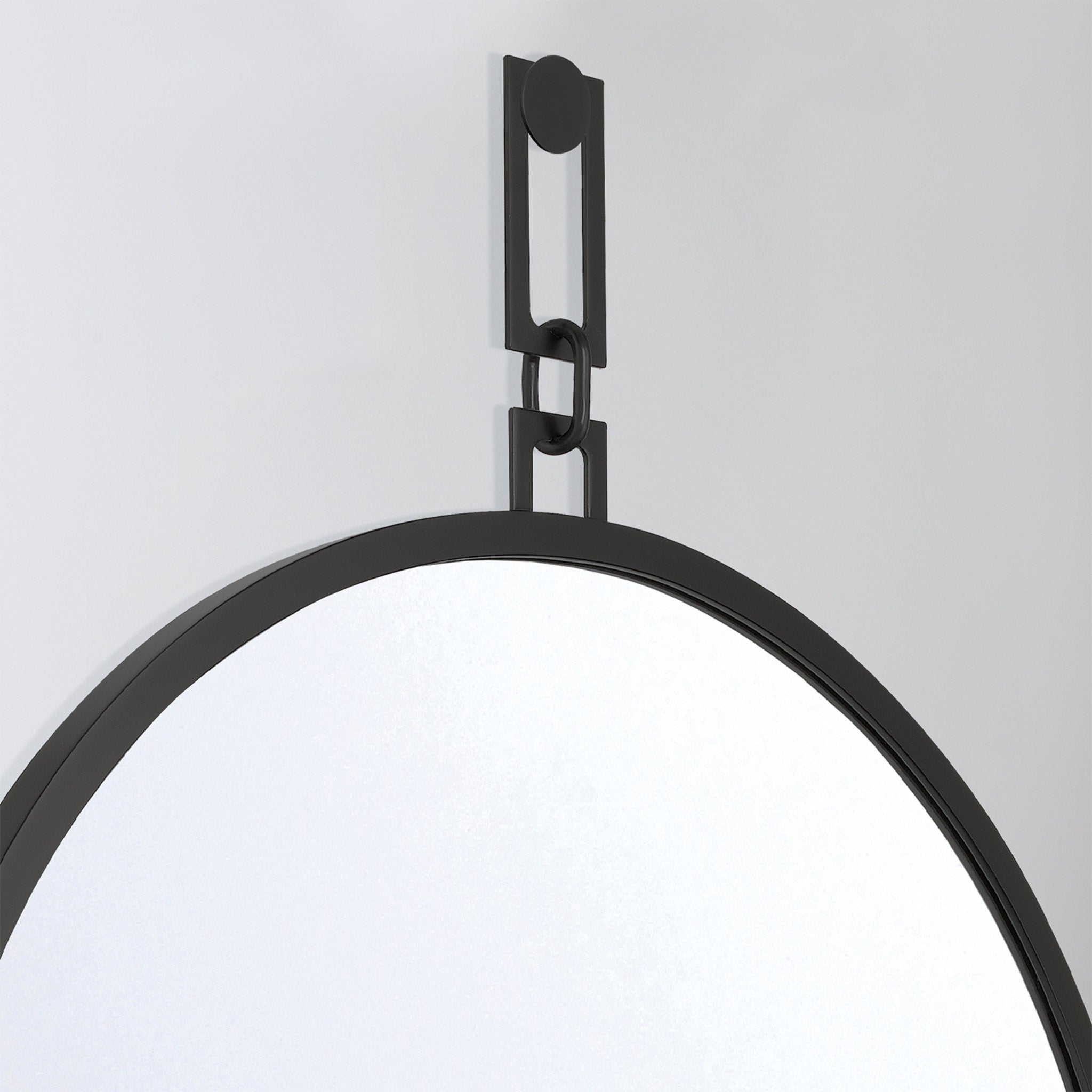 Brian Patrick Flynn Alston 40'' Matte Black Mirror Black 40"W x 50"H x 1.25"D