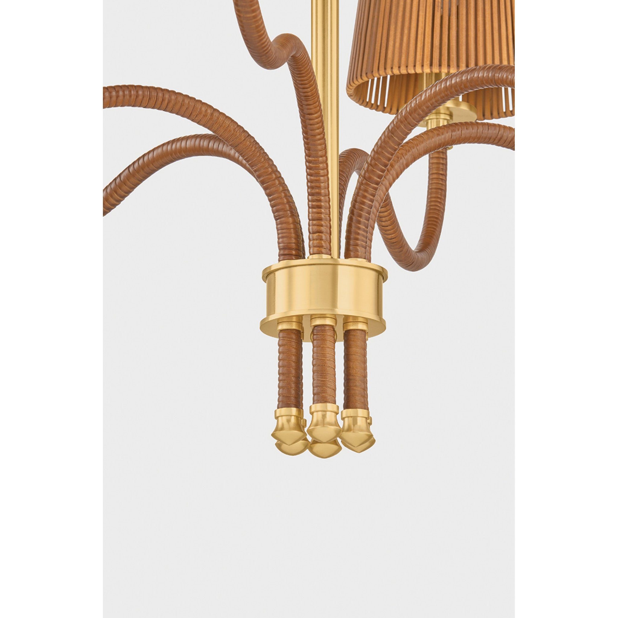 Atwood 6-Light Chandelier in Aged Brass 30W x 23H