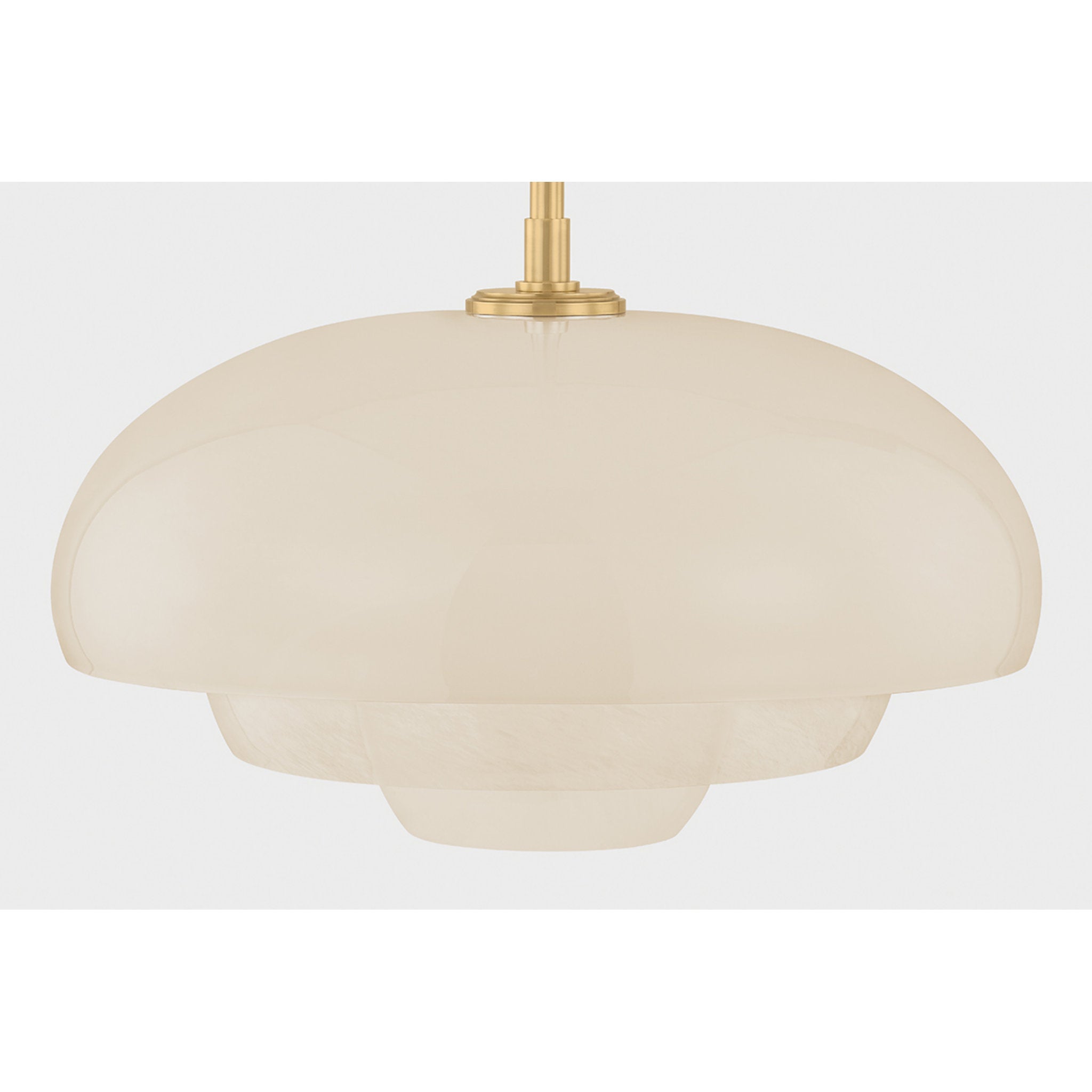 Auburndale 1-Light Pendant in Aged Brass 18.25W x 11.25H