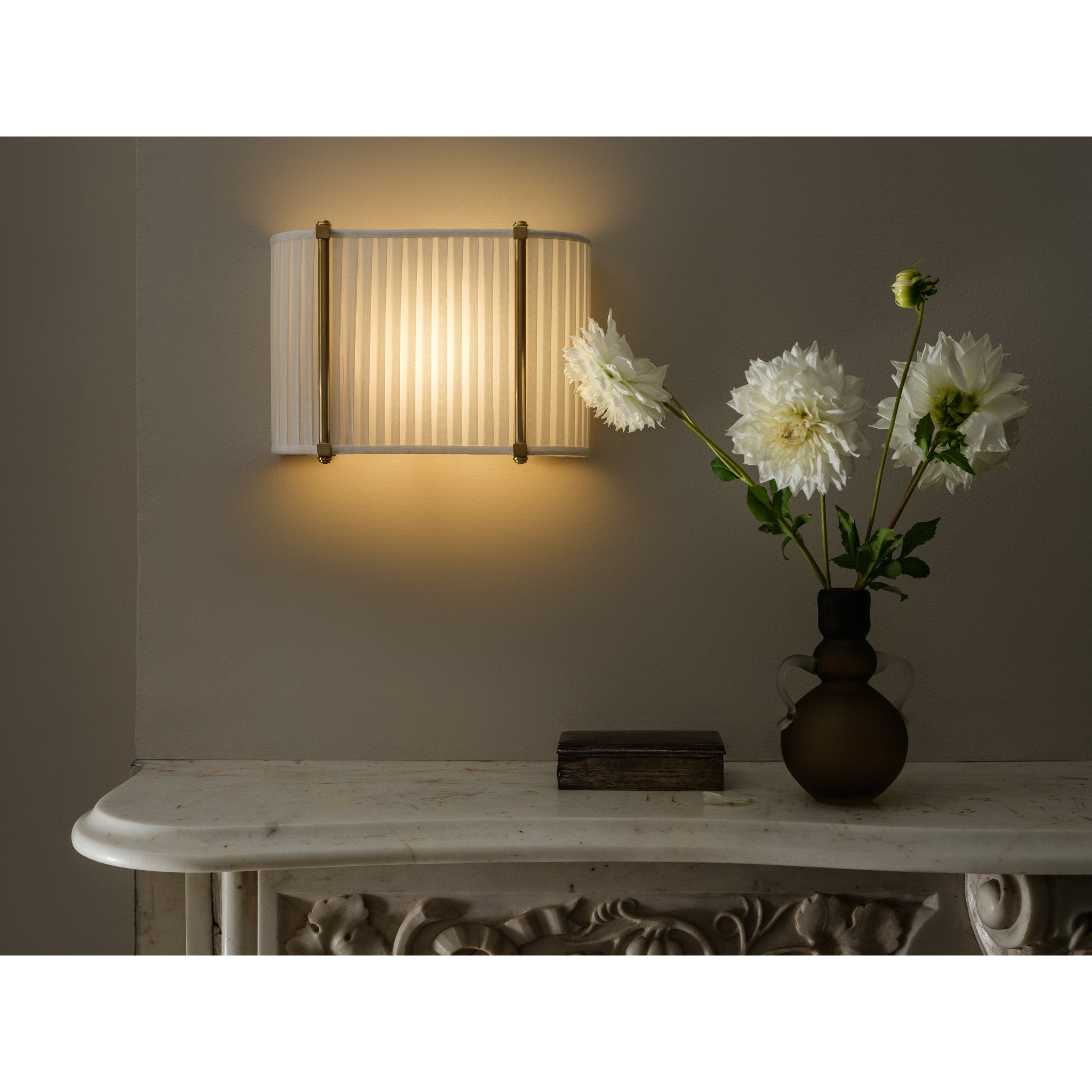 Cornell 2-Light Wall Sconce in Aged Brass by Augusta Hoffman 12W x 8.75H
