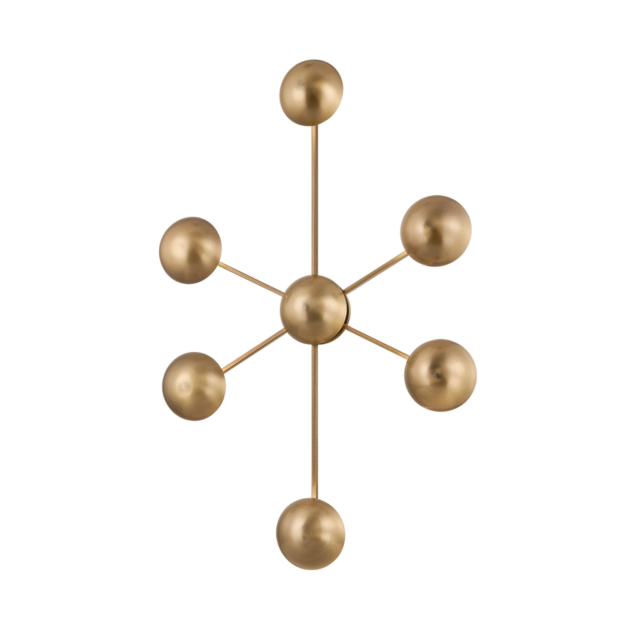Giovanni 6-Light Wall Sconce in Patina Brass 3.75L x 24.5W x 34.75H