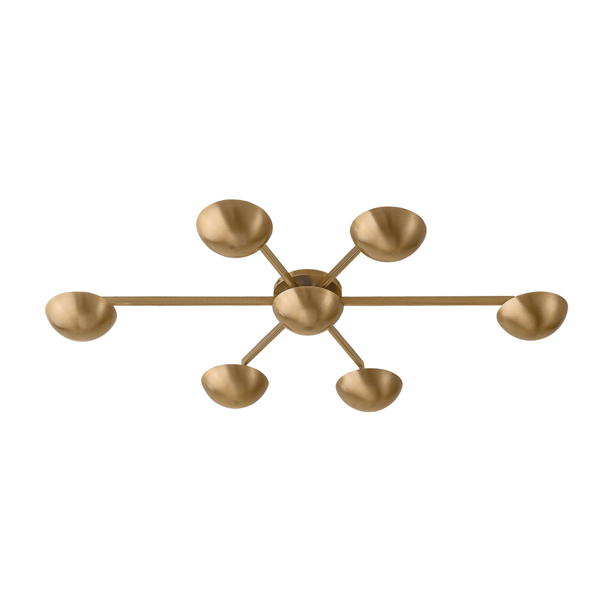 Giovanni 6-Light Wall Sconce in Patina Brass 3.75L x 24.5W x 34.75H
