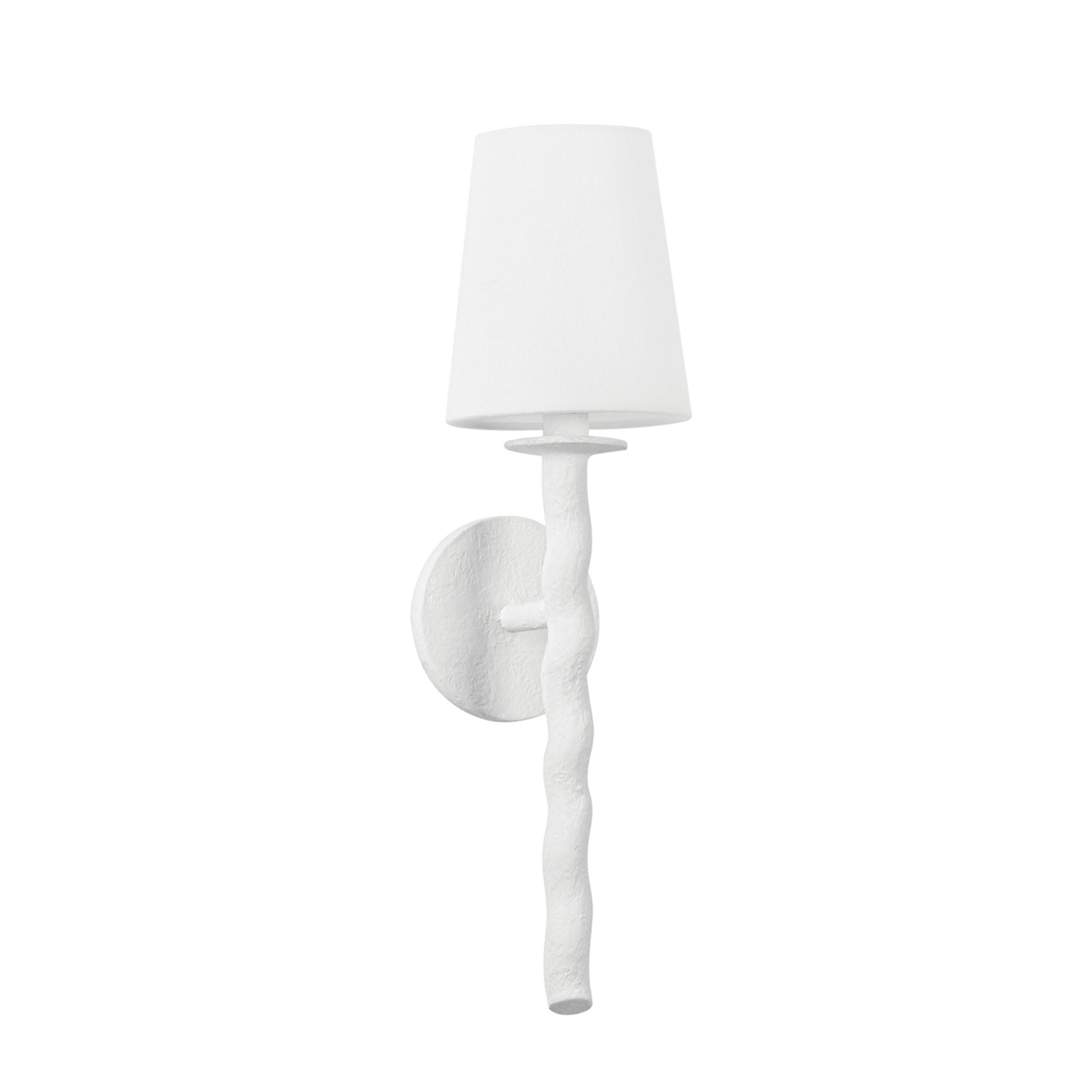 Alvaro 1-Light Wall Sconce in Gesso White 5.5W x 19.25H