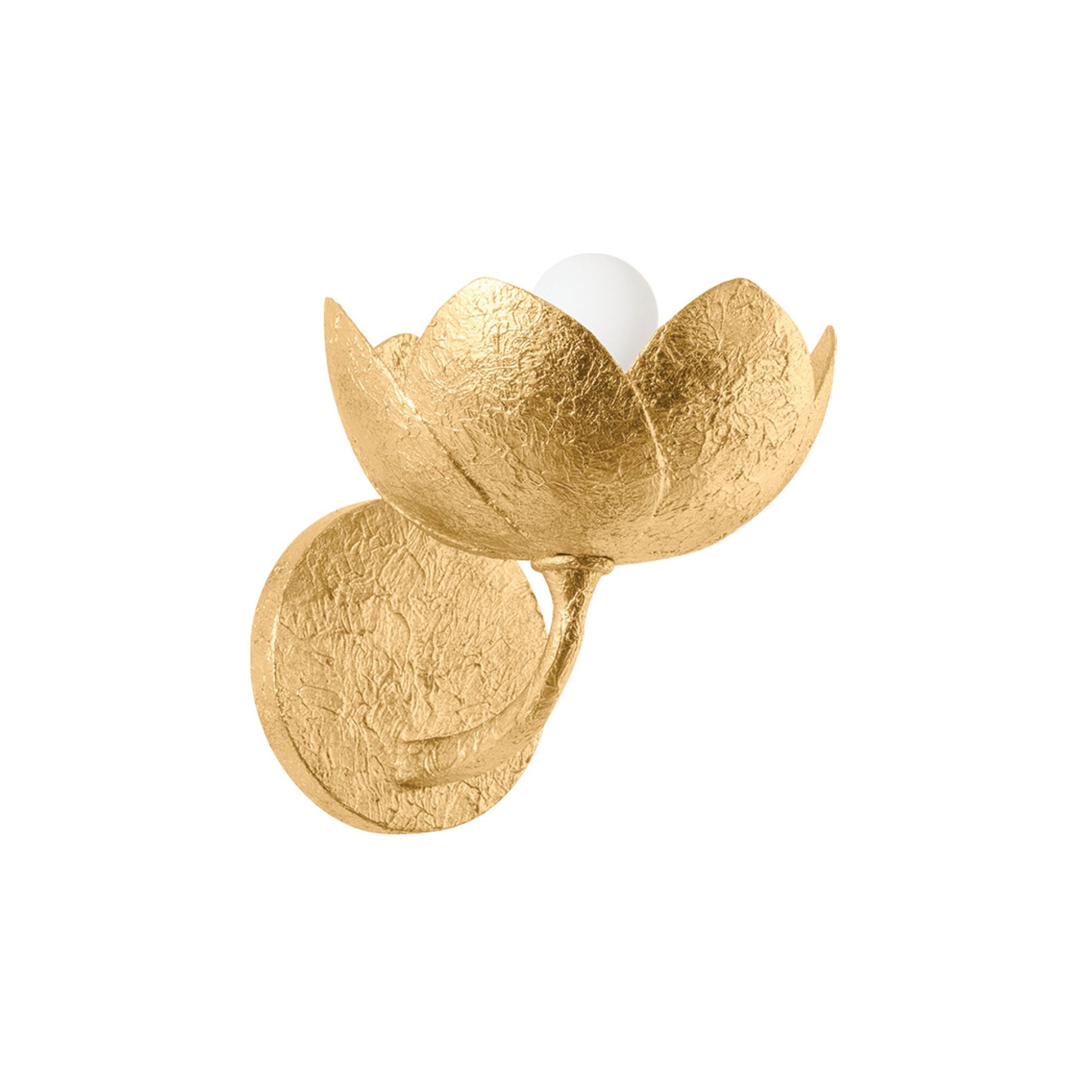 Arcata 1-Light Wall Sconce in Vintage Gold Leaf 8W x 8.25H