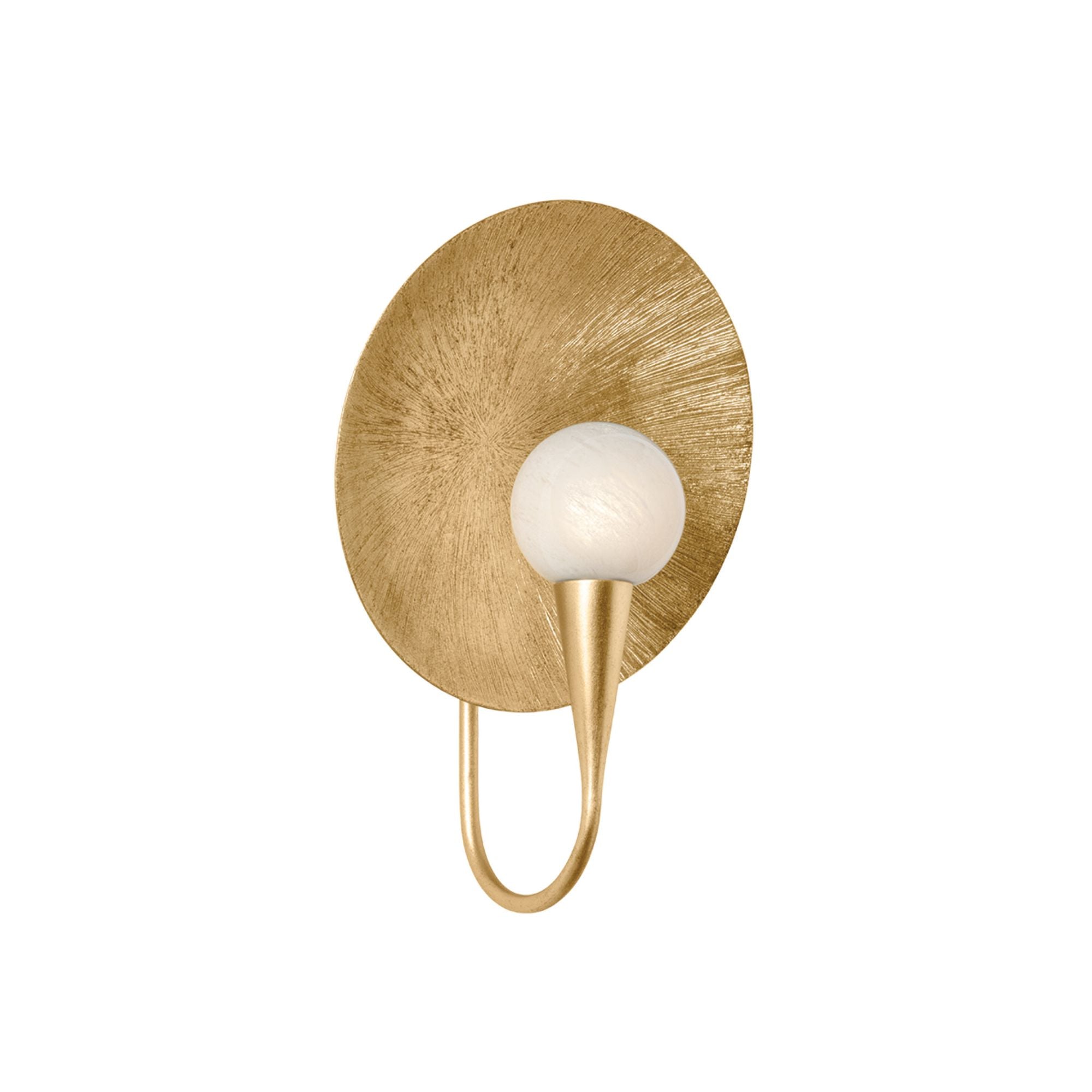Ahmad 1-Light Wall Sconce in Vintage Gold Leaf 10.5W x 14.25H