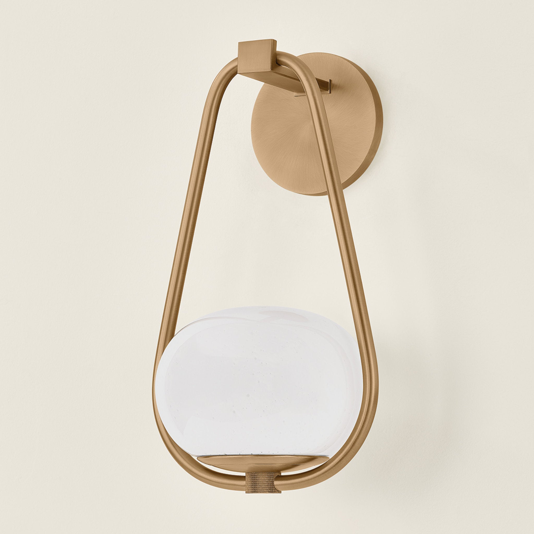 Decker 1-Light Wall Sconce in Patina Brass 8W x 14.25H