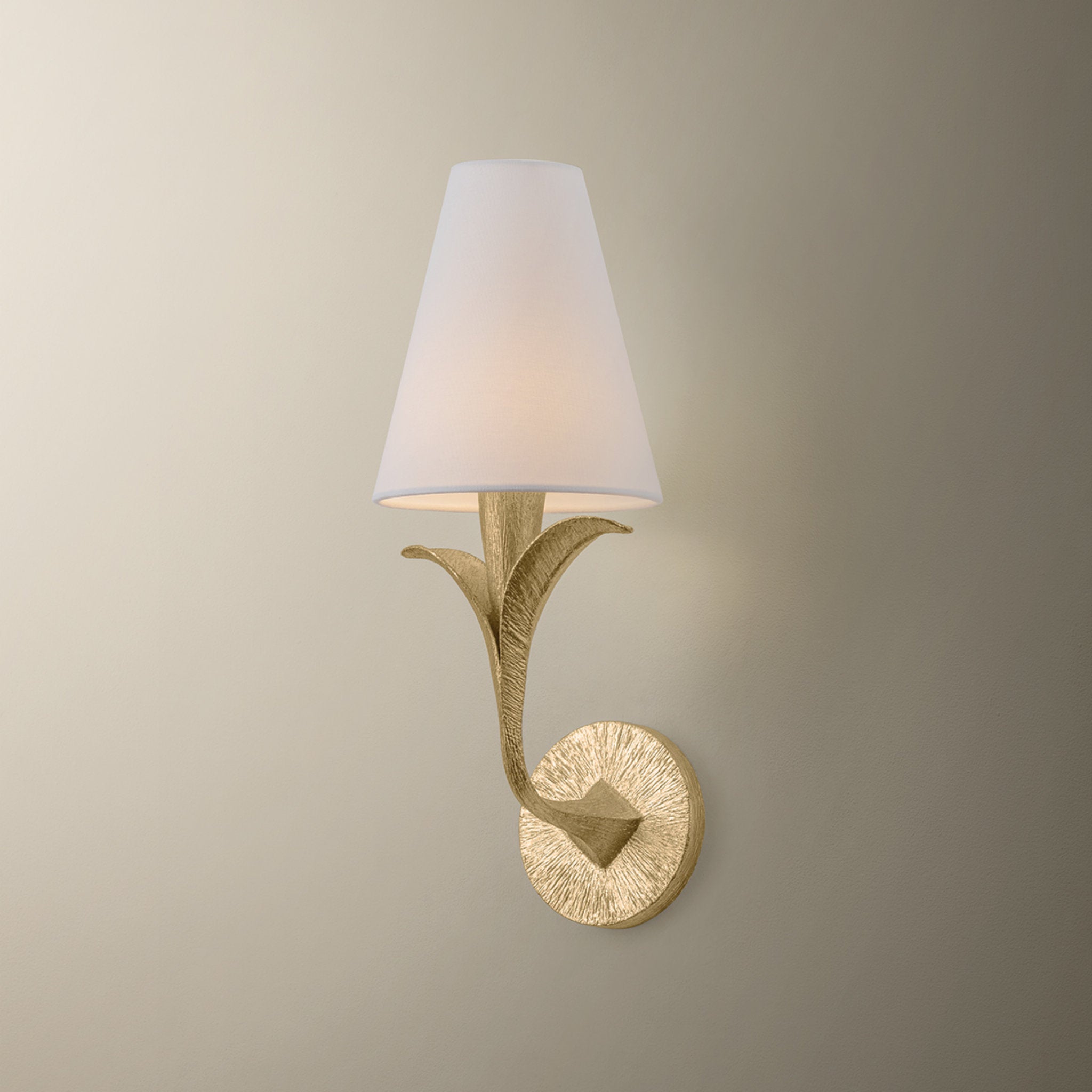 Quill 1-Light Wall Sconce in Gilded Ivory 7W x 16.75H