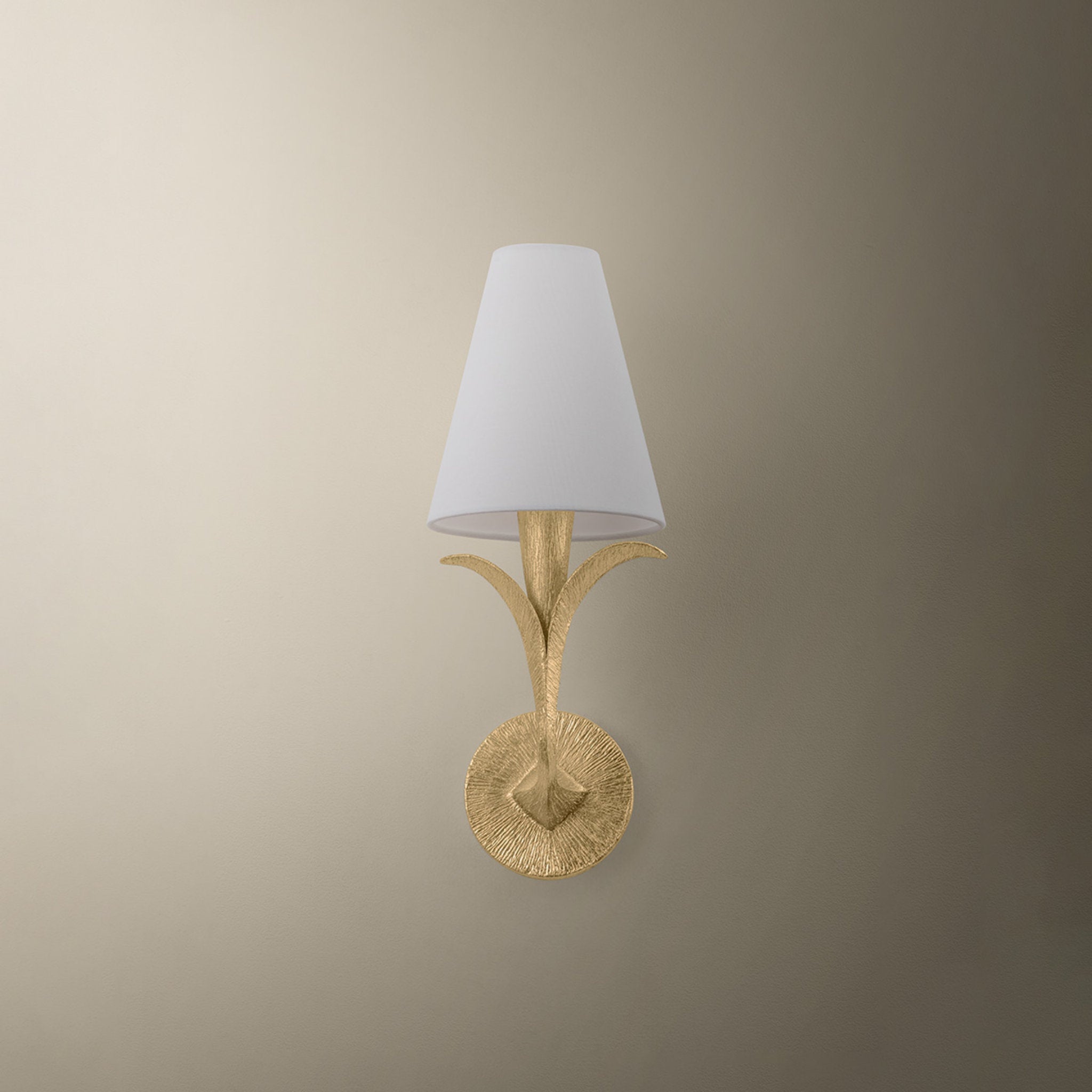 Quill 1-Light Wall Sconce in Gilded Ivory 7W x 16.75H