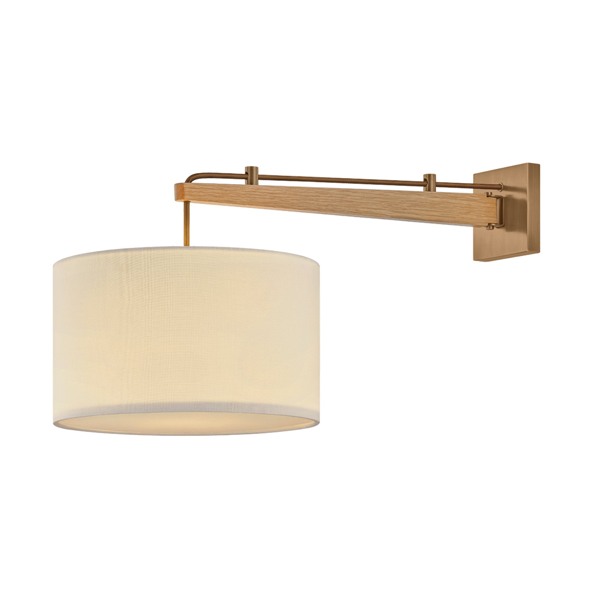 Mailo 1-Light Wall Sconce in Patina Brass 12W x 12H