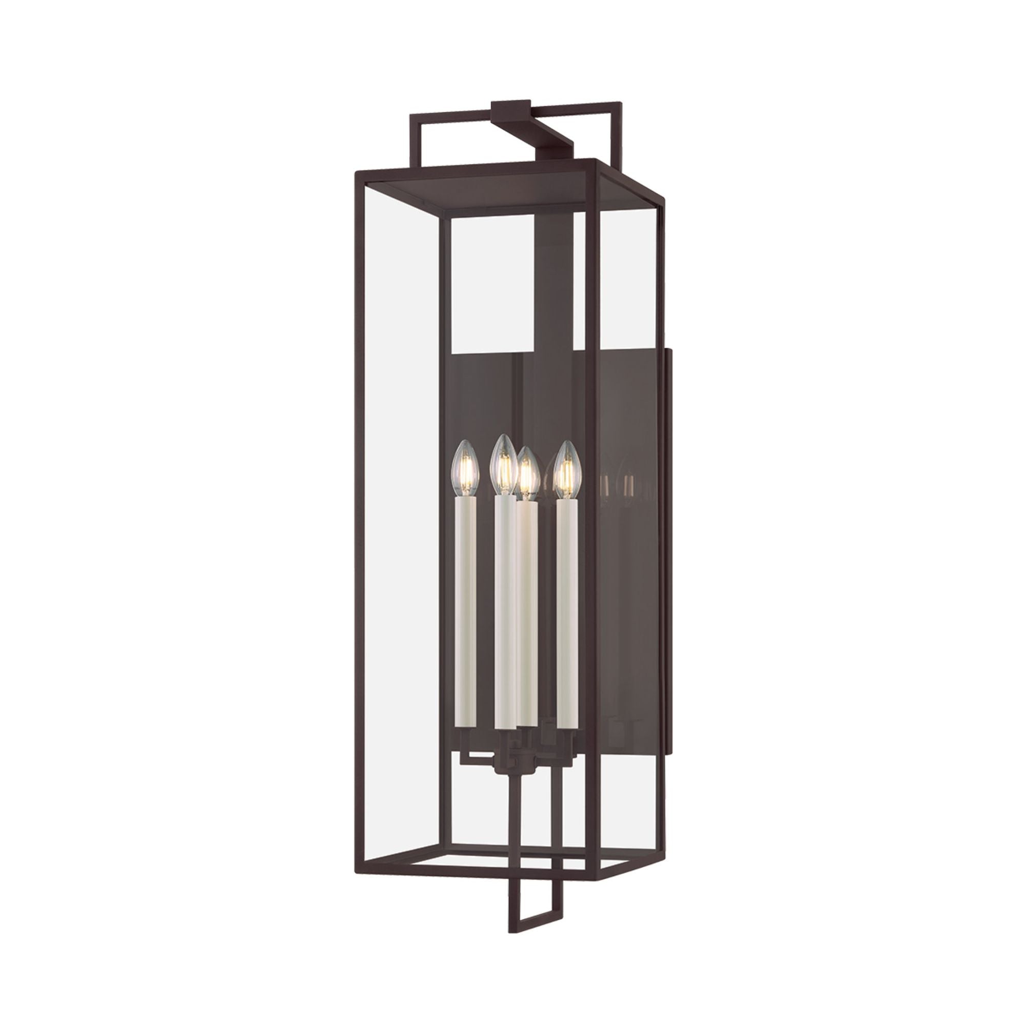 Beckham 4-Light Exterior Wall Sconce in Textured Bronze 11.75W x 40H