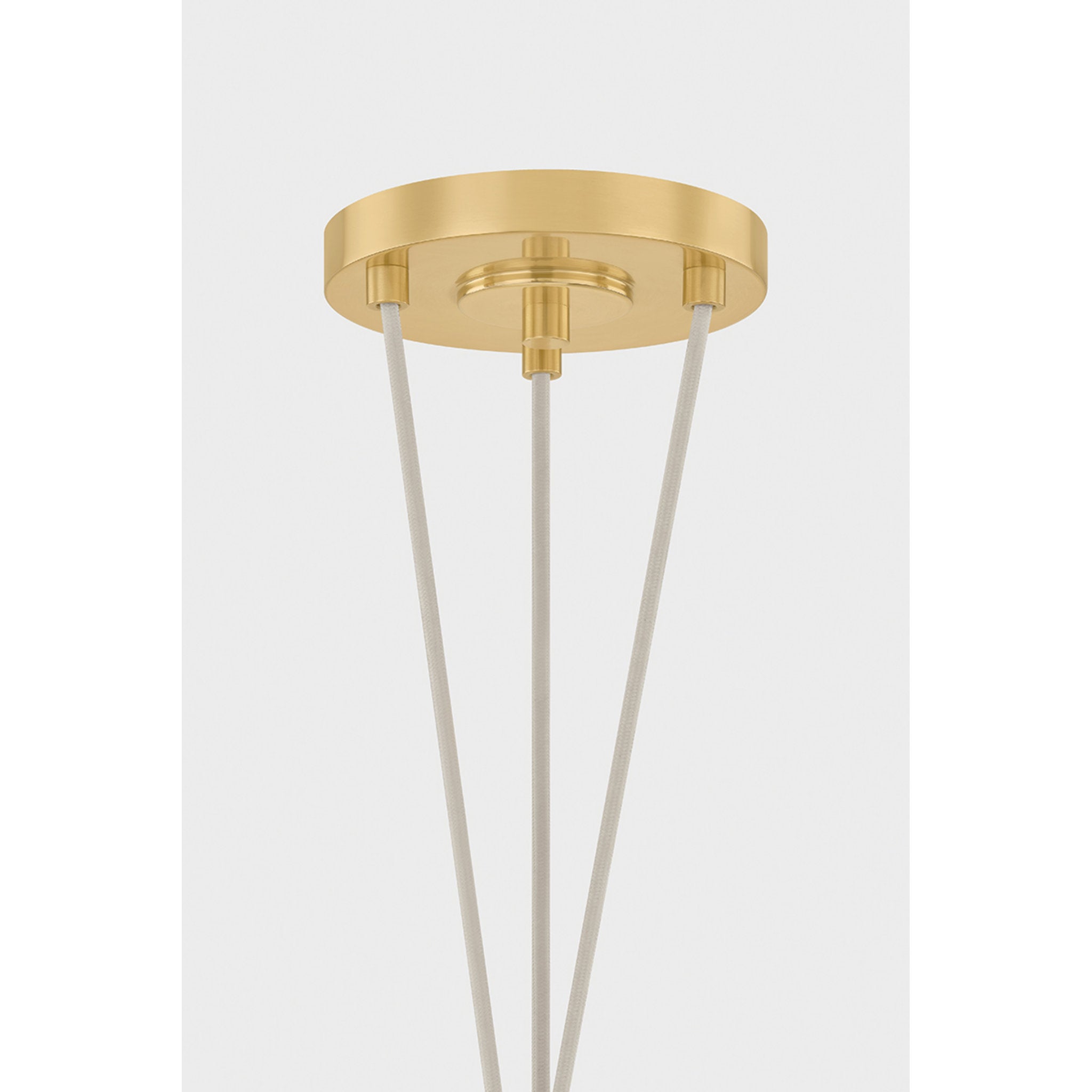 Baudette 1-Light Pendant in Aged Brass 14.25W x 10.5H