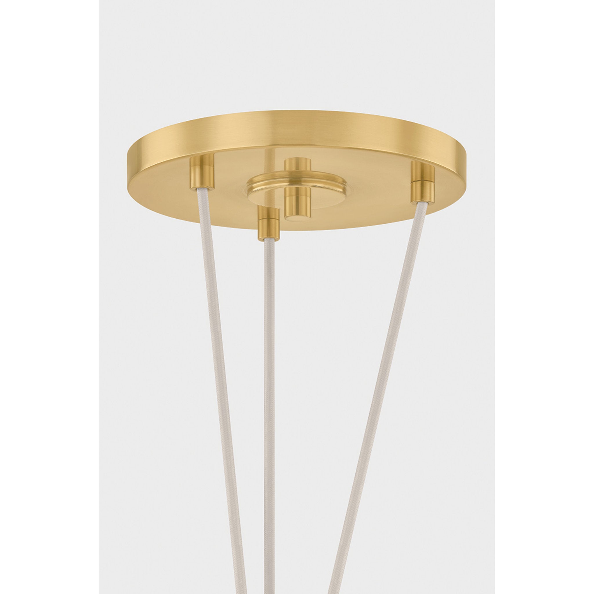 Baudette 1-Light Pendant in Aged Brass 18W x 13.5H