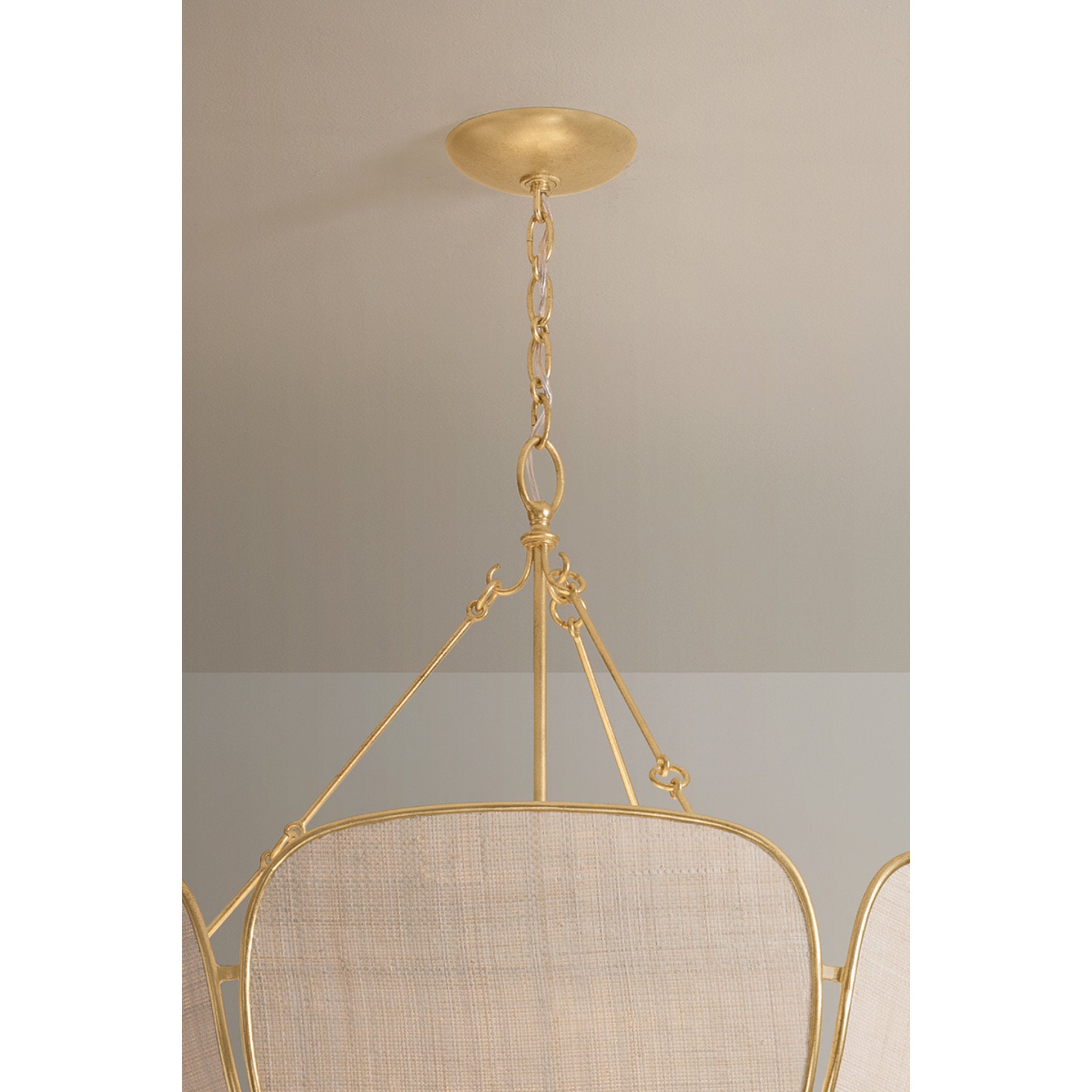 Bayville 6-Light Pendant in Vintage Gold Leaf 31.75W x 32.75H