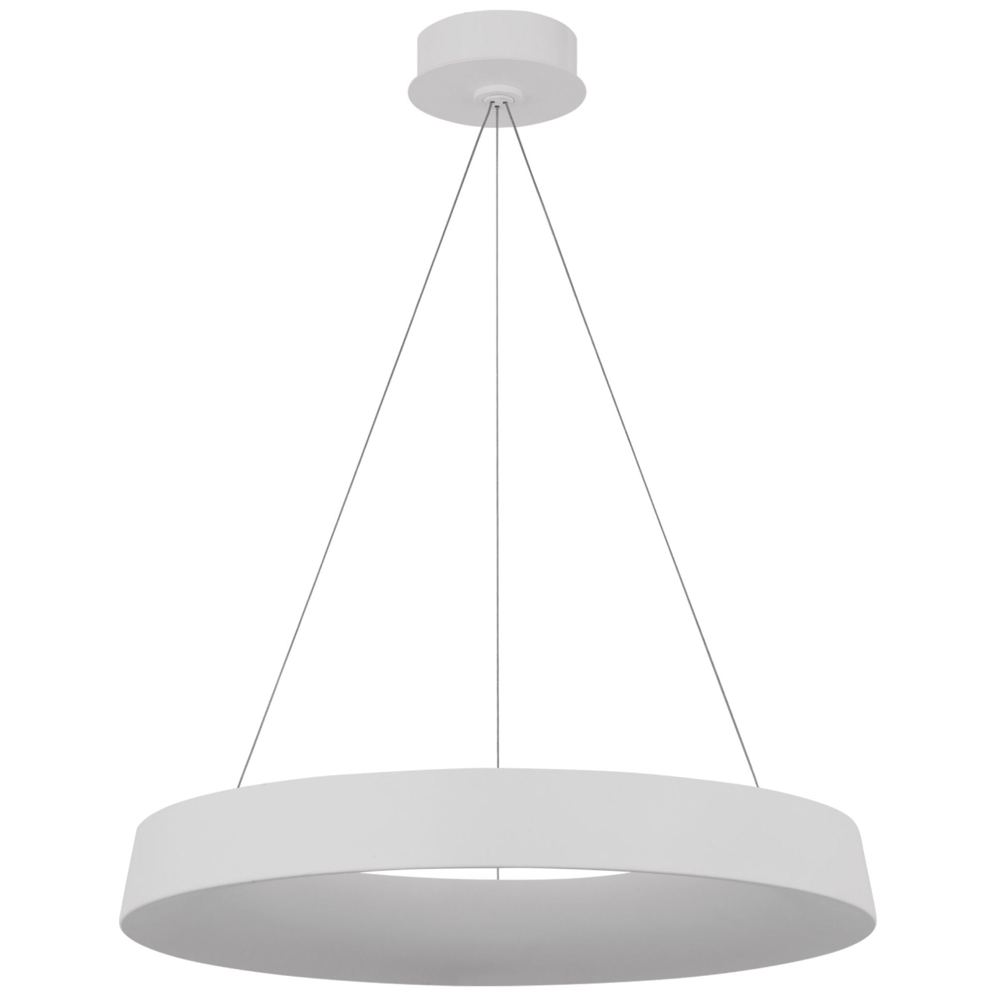 Barbara Barry Neptune 24" Uplight Ring Chandelier in Matte White Ceiling Light W24"