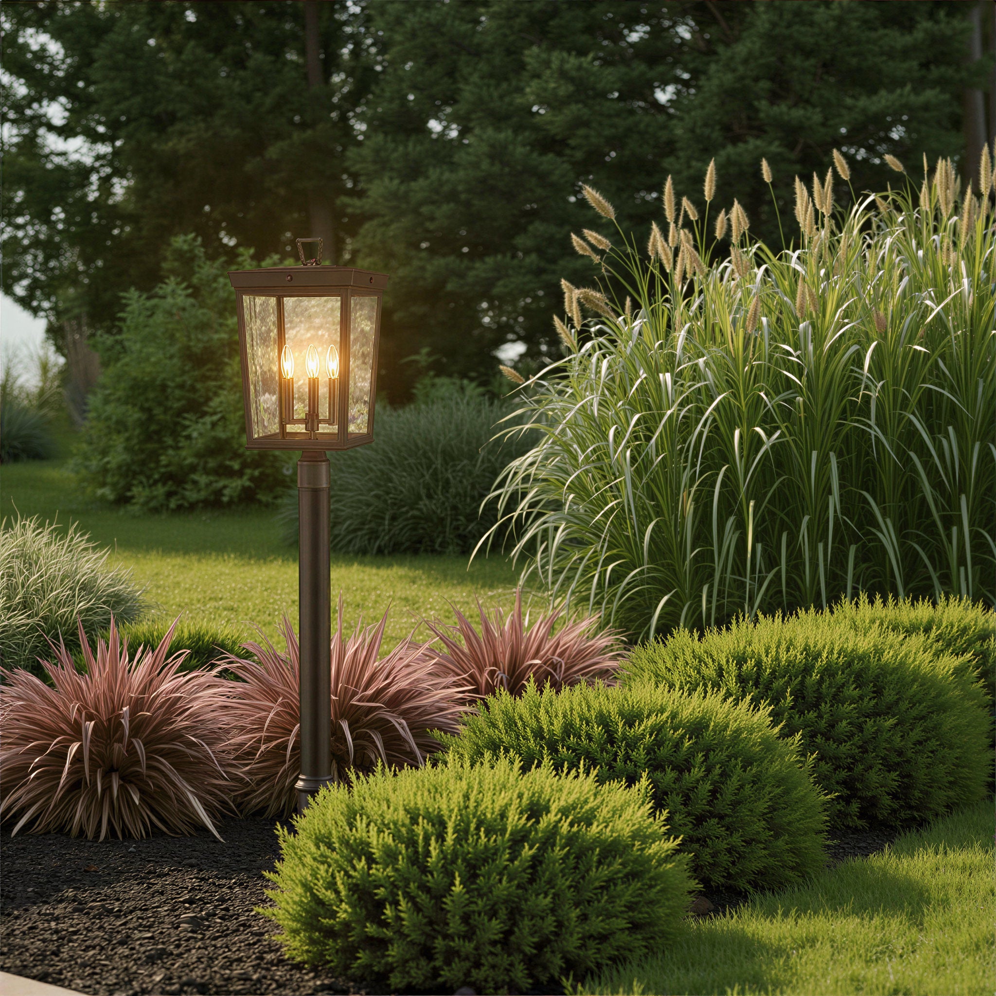 Belmont 12'' Twilight Bronze Outdoor Post Bronze 12"W x 22.25"H x 12"D