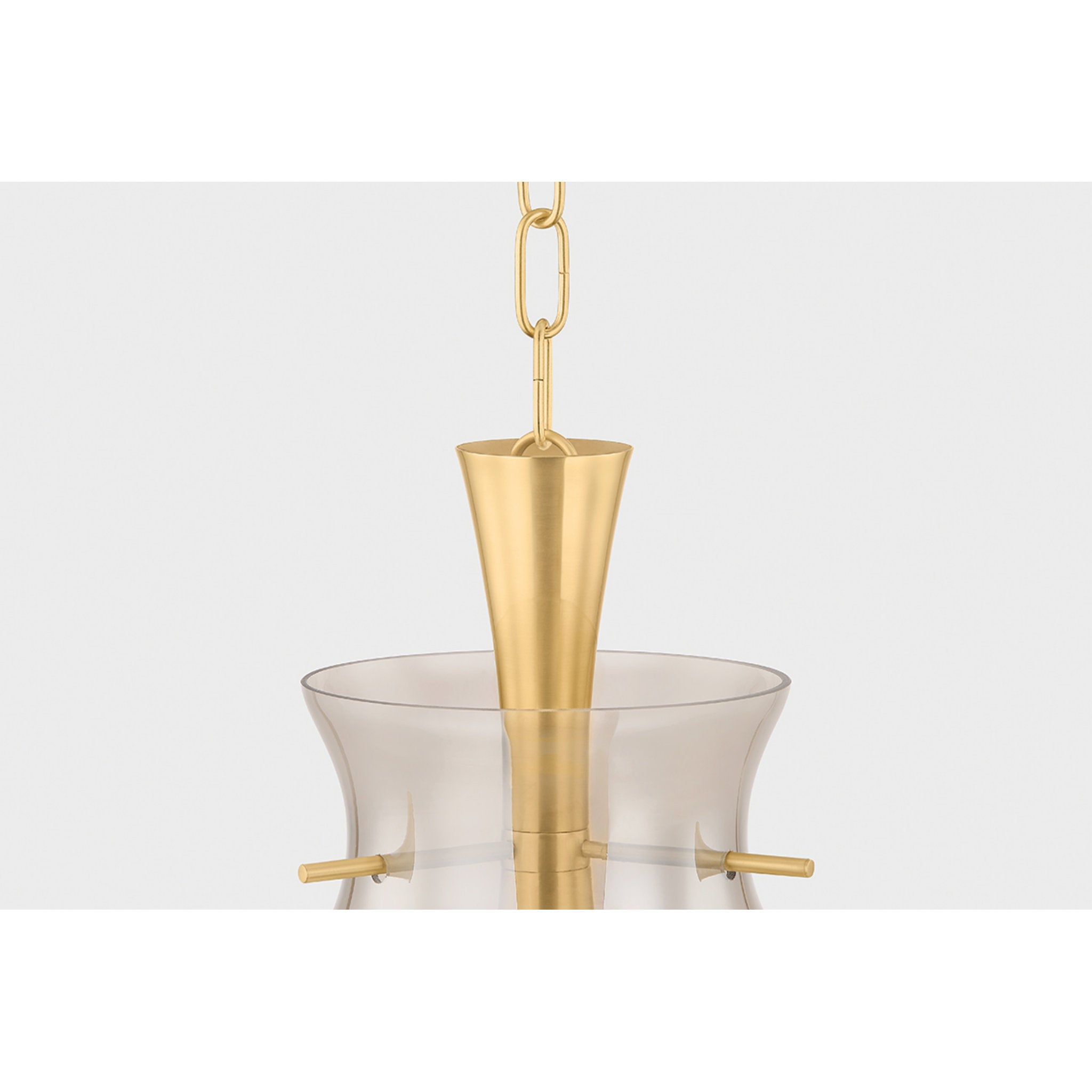 Benita 1-Light Pendant in Aged Brass 15.75W x 22.5H