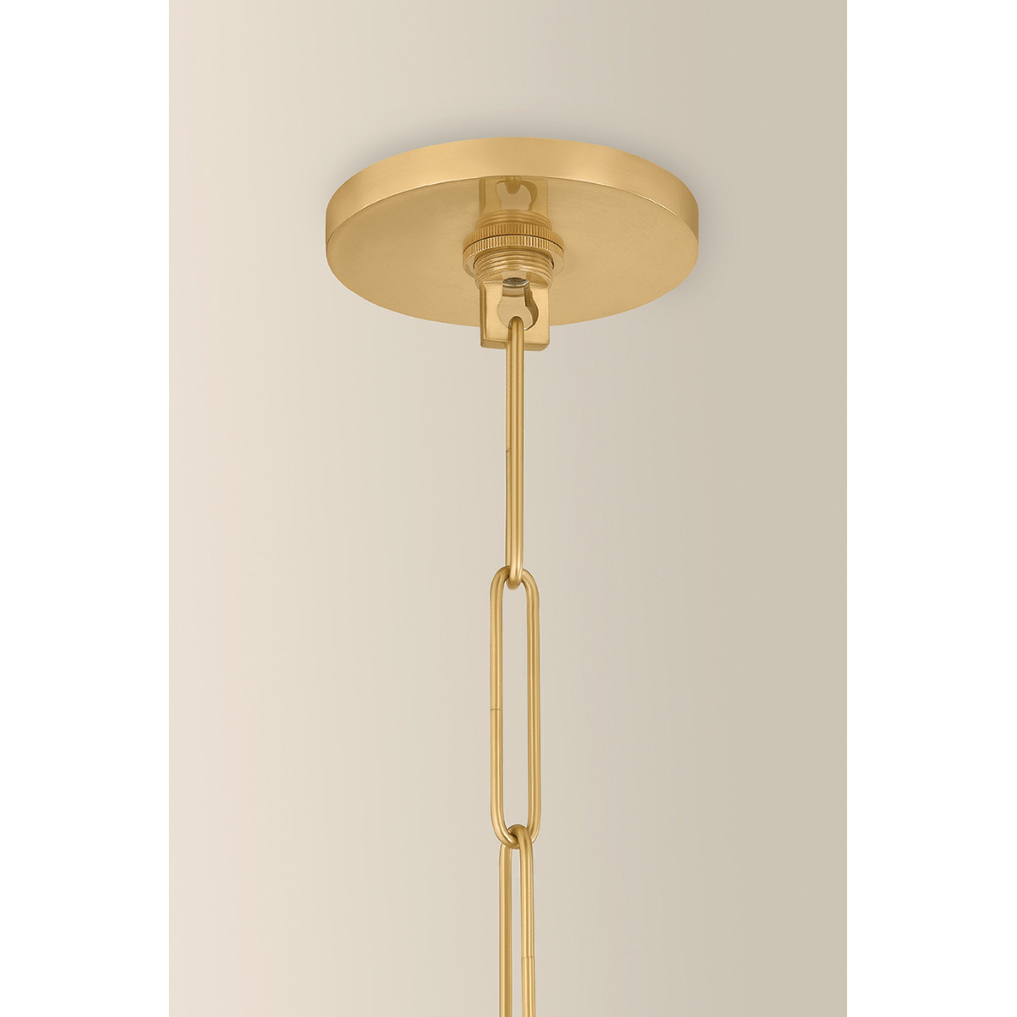 Bernadine 1-Light Pendant in Aged Brass 15.5W x 18.5H
