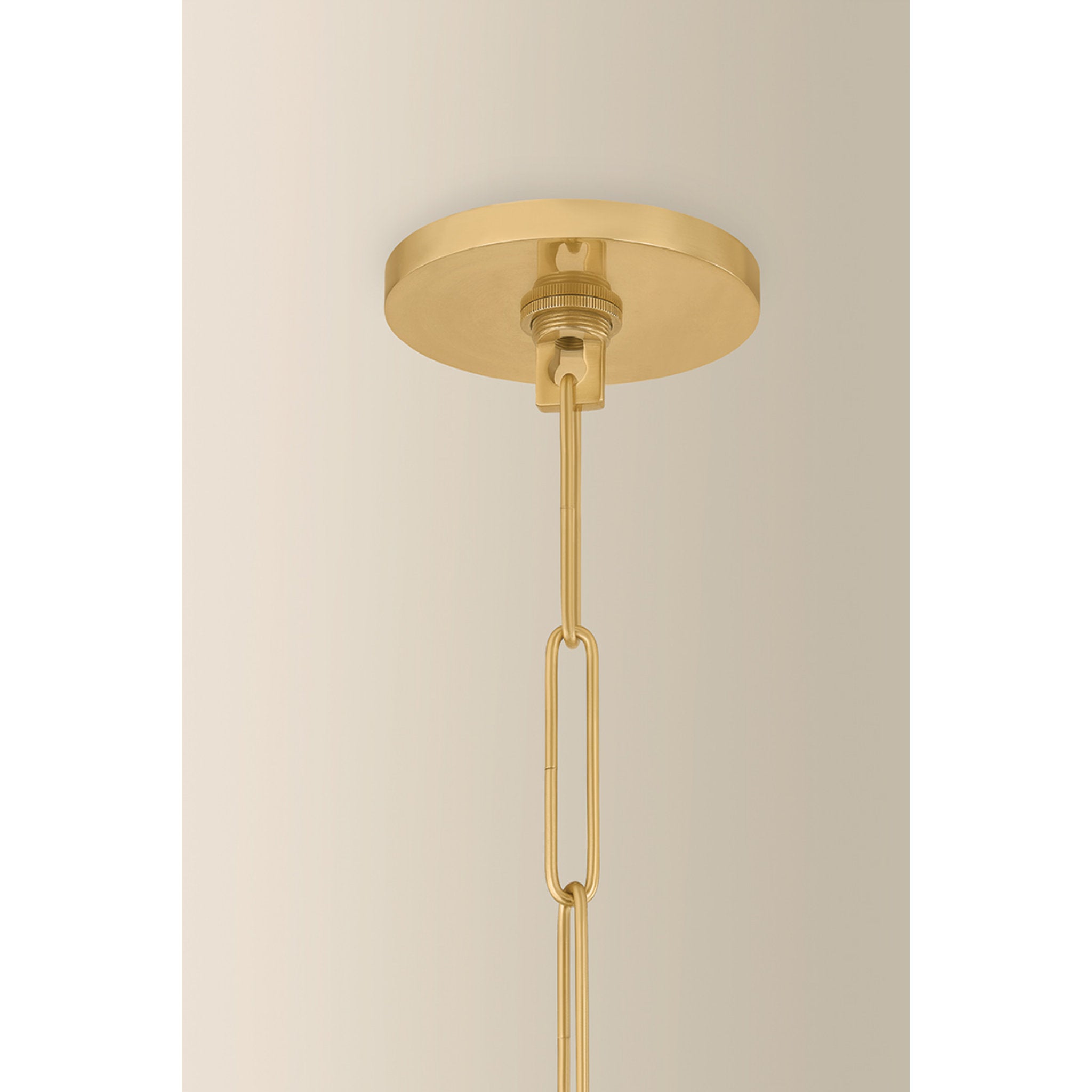 Bernadine 1-Light Pendant in Aged Brass 11.5W x 14.75H