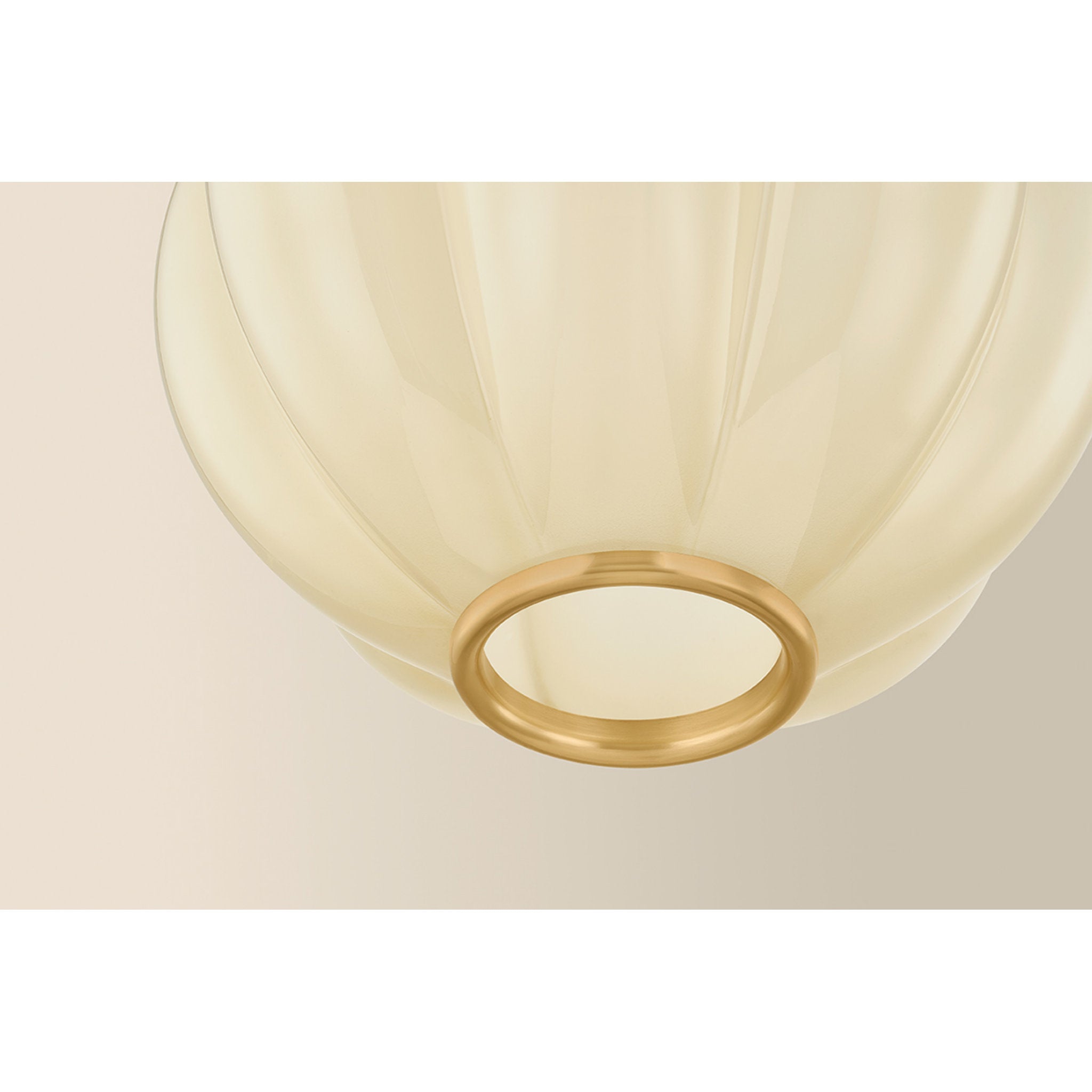 Bernadine 1-Light Pendant in Aged Brass 11.5W x 14.75H
