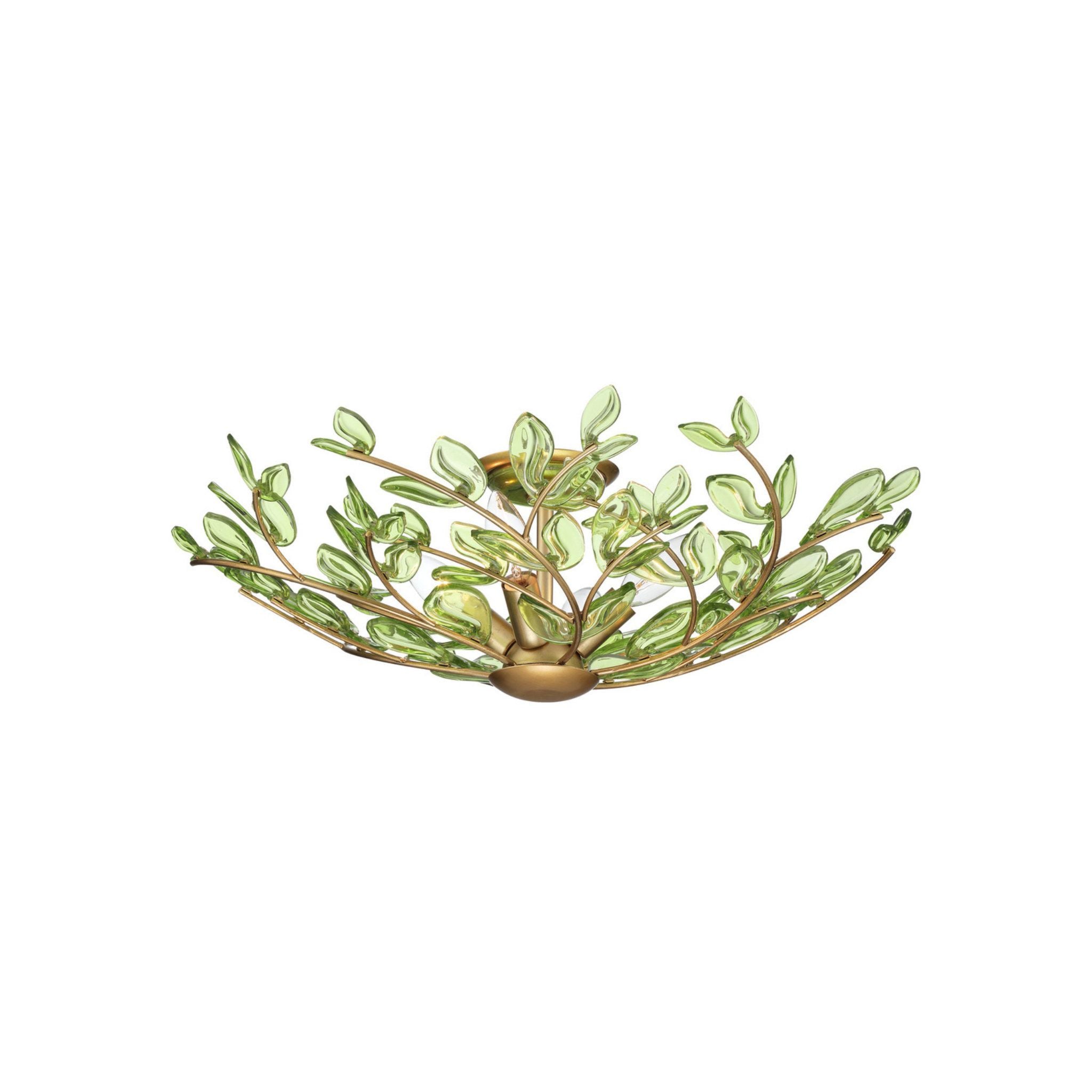 Bridget 21.75" Soft Gold Semi Flush Mount 4-Light 21.25"W x 7"H x 21.25"D
