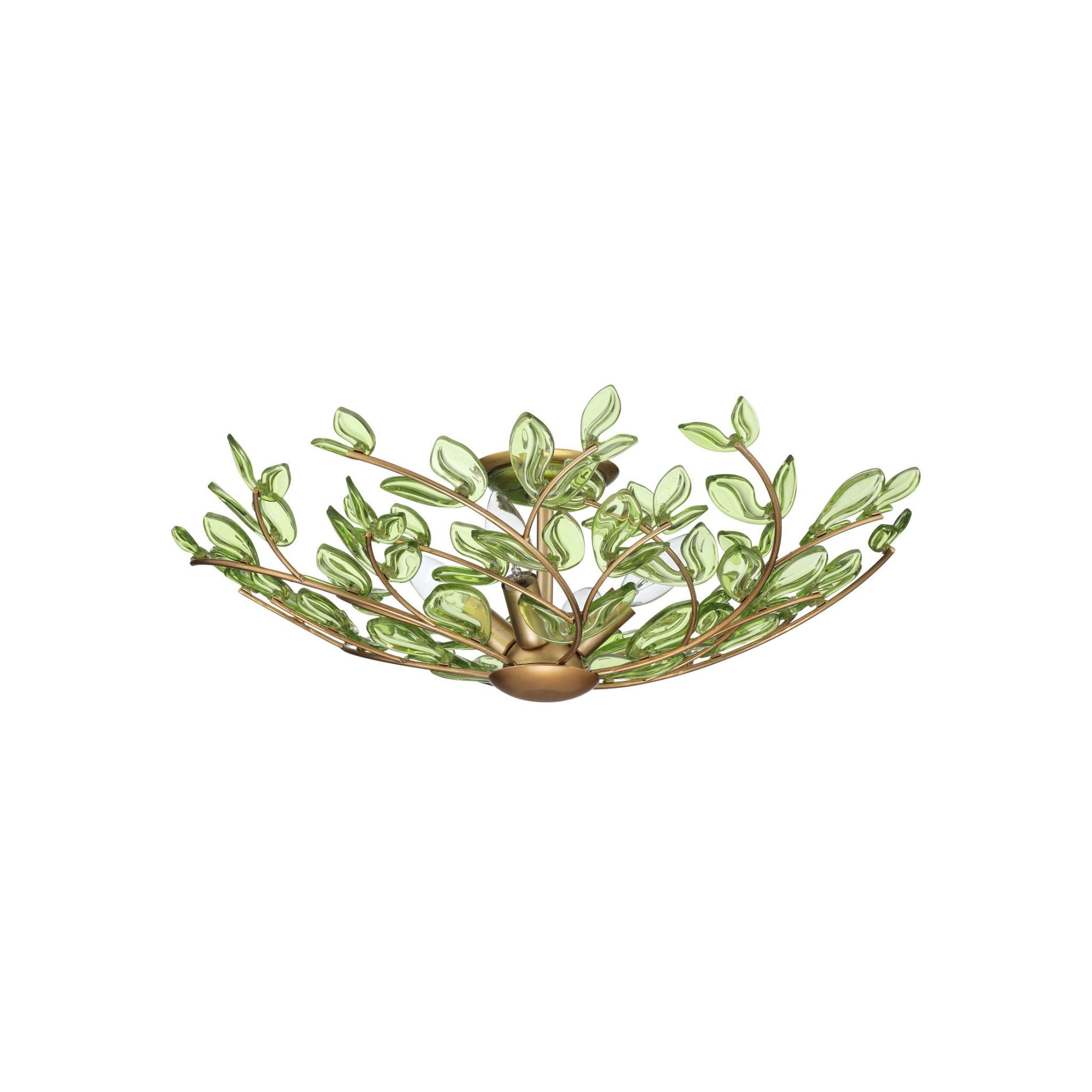 Bridget 21.75" Soft Gold Semi Flush Mount 4-Light 21.25"W x 7"H x 21.25"D