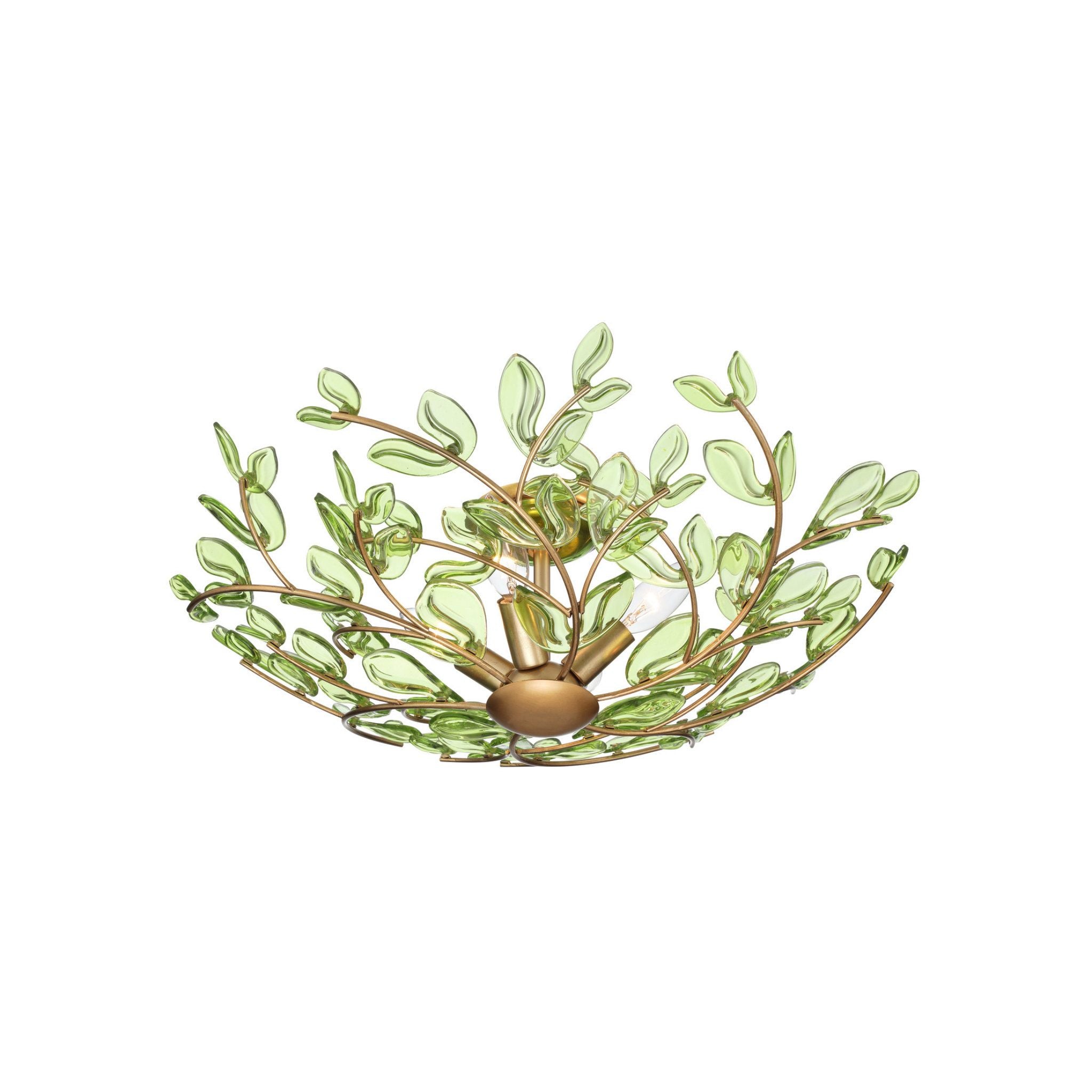 Bridget 21.75" Soft Gold Semi Flush Mount 4-Light 21.25"W x 7"H x 21.25"D