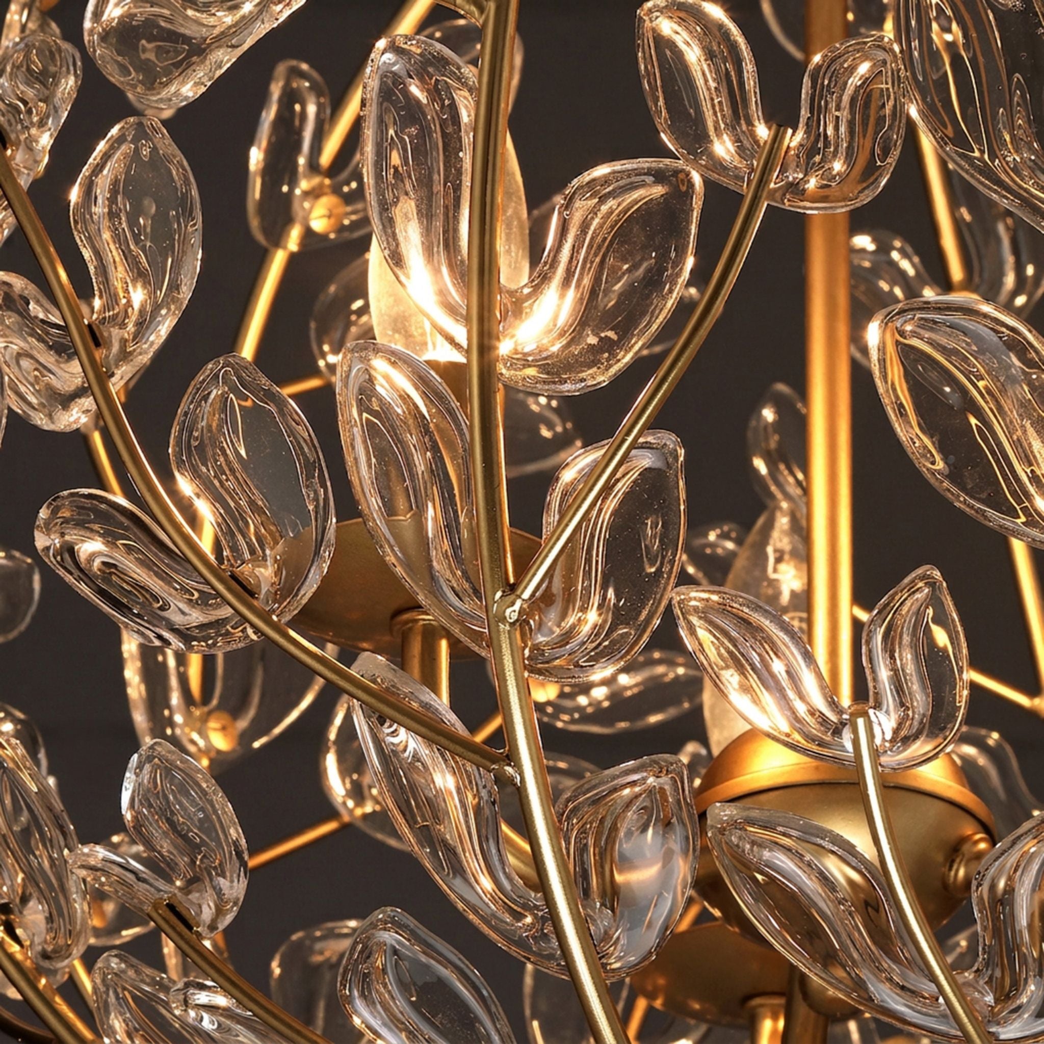 Bridget 21" Soft Gold Chandelier 6-Light 21"W x 23.75"H x 21"D