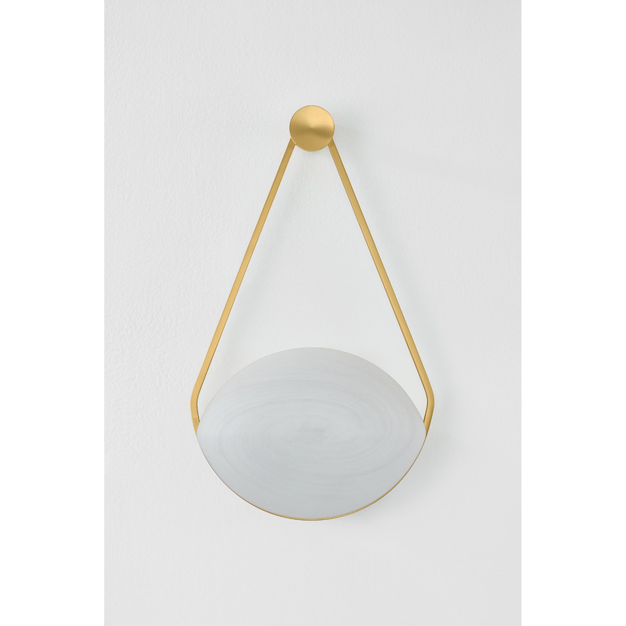 Blaina 1-Light Wall Sconce in Aged Brass 10.5W x 18H