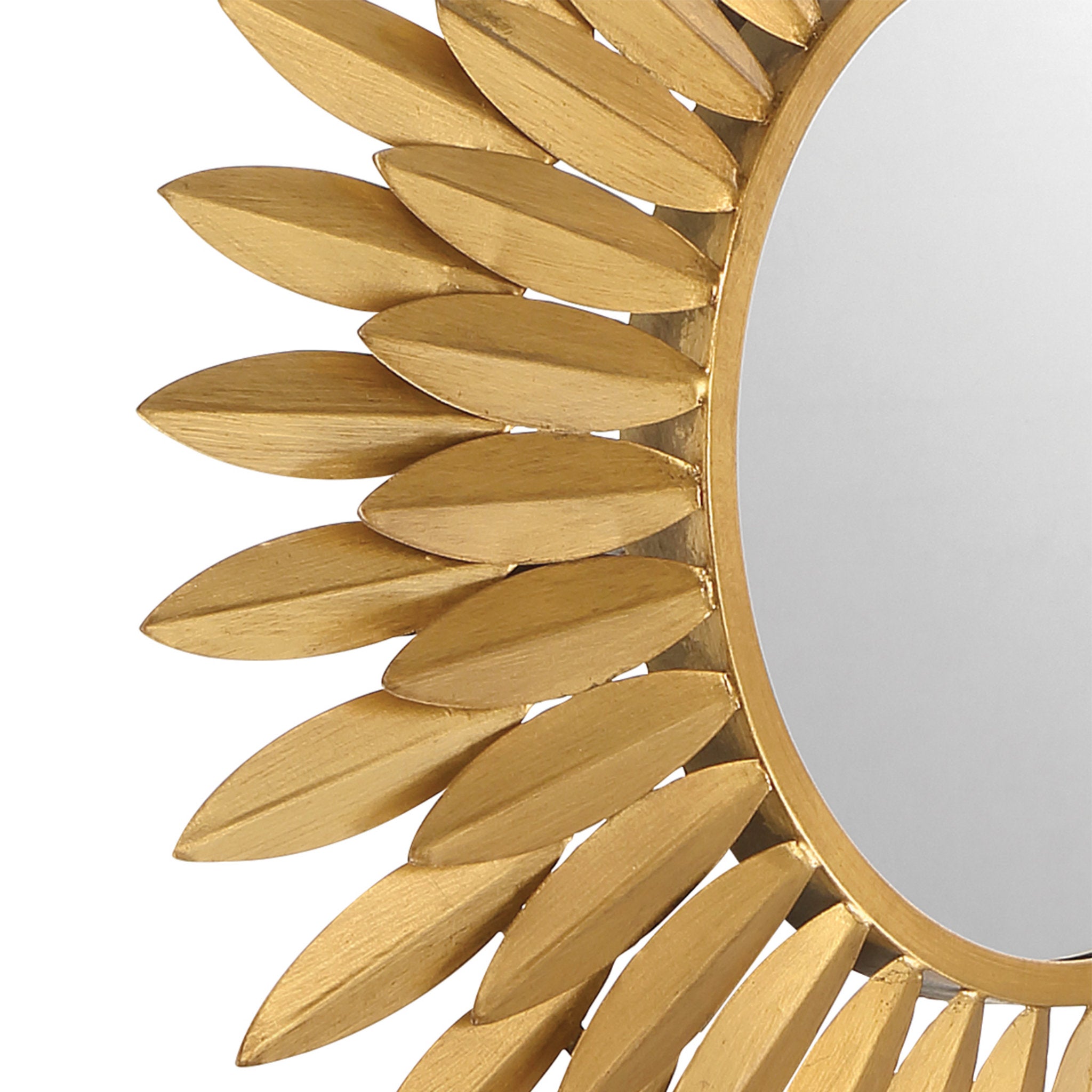 Broche 20'' Antique Gold Mirror Gold 20"W x 20"H x 1.5"D