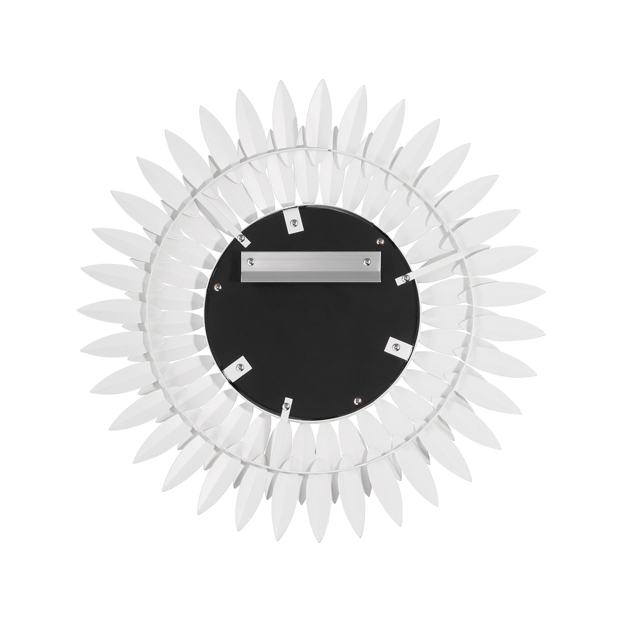 Broche 20'' Matte White Mirror White 20"W x 20"H x 1.5"D