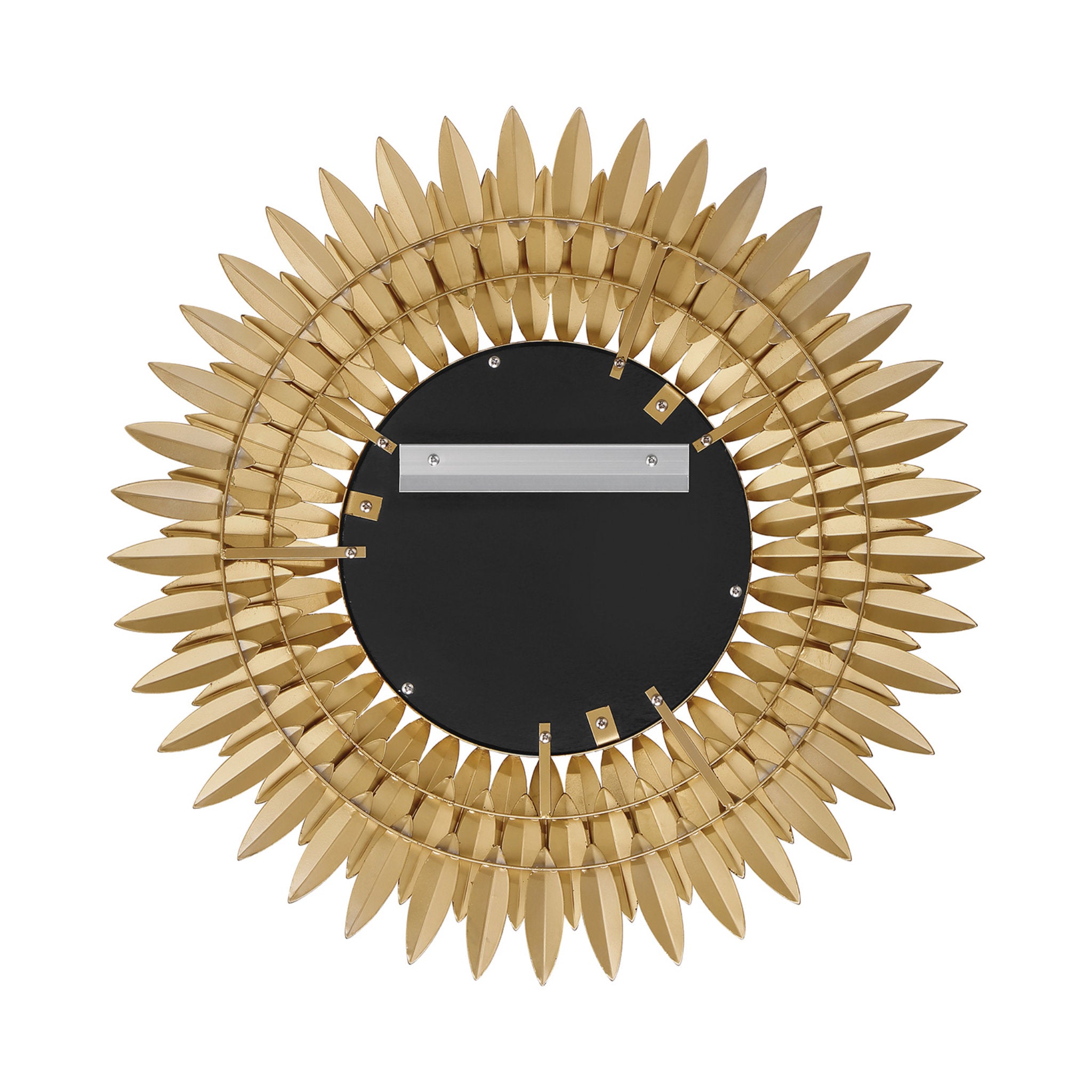 Broche 24'' Antique Gold Mirror Gold 24"W x 24"H x 1.5"D