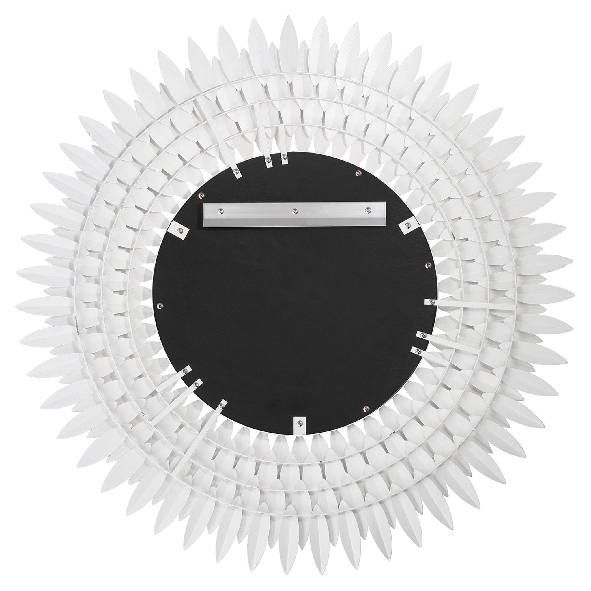 Broche 30'' Matte White Mirror White 30"W x 30"H x 2.5"D