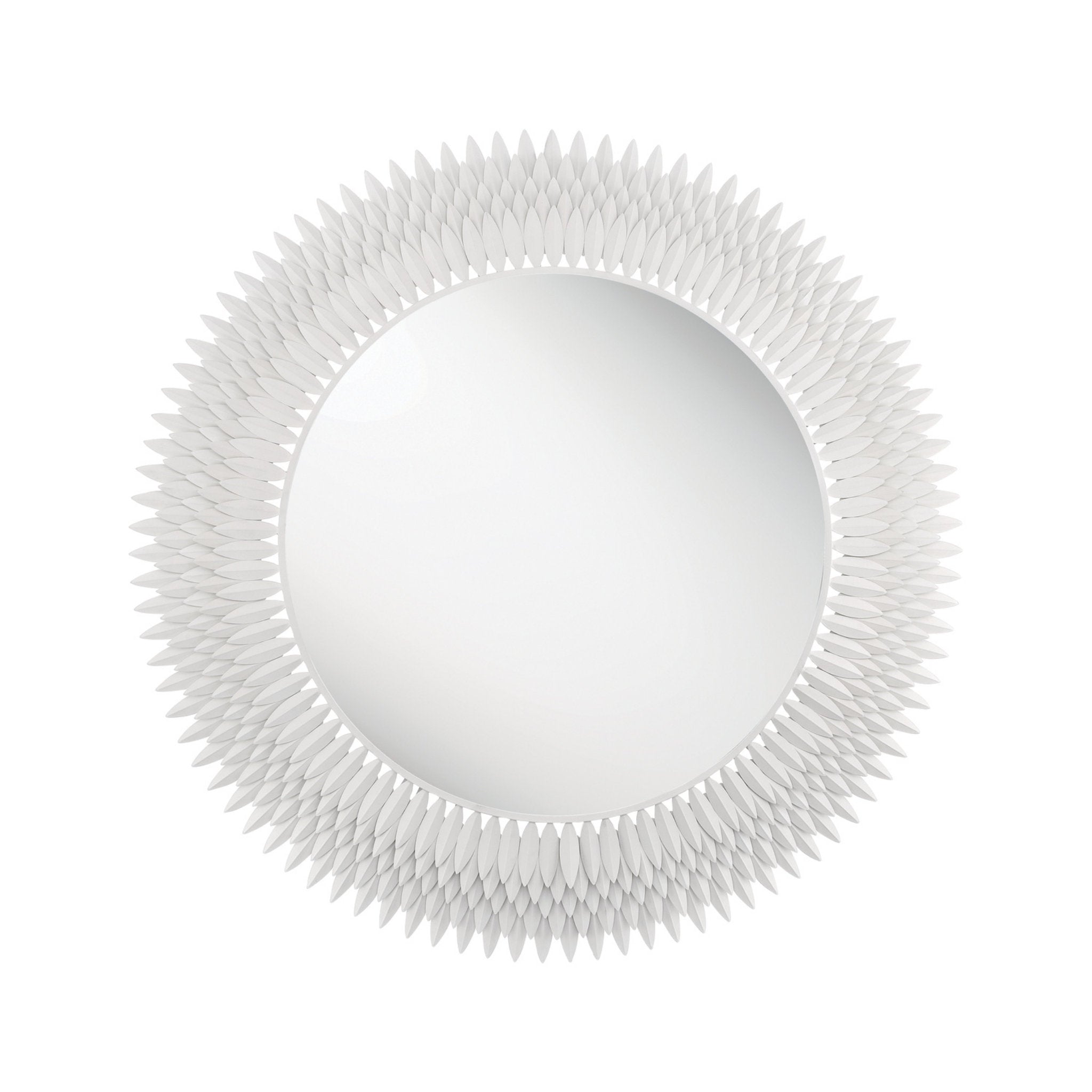 Broche 46.75'' Matte White Mirror White 46.75"W x 46.75"H x 1.75"D