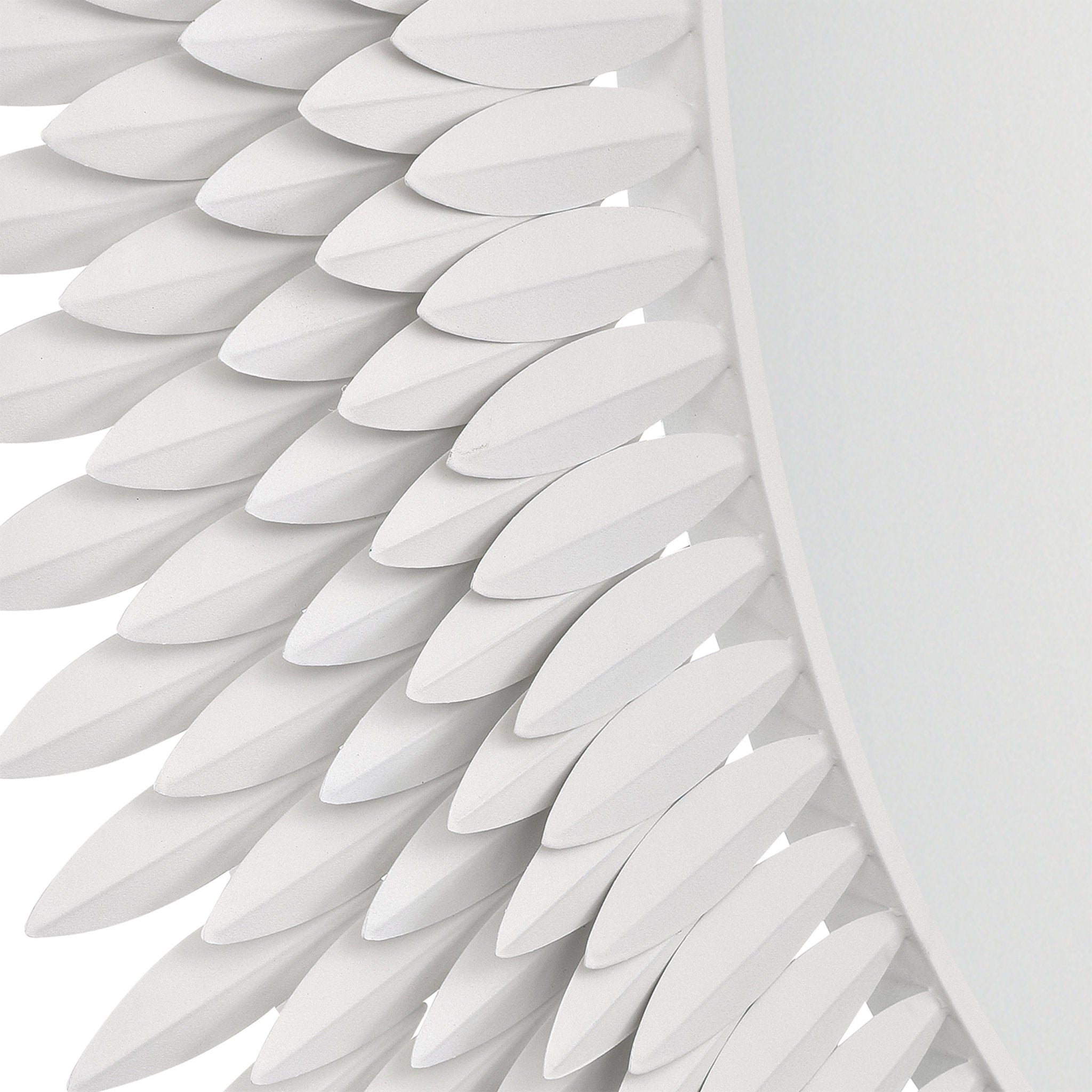 Broche 46.75'' Matte White Mirror White 46.75"W x 46.75"H x 1.75"D