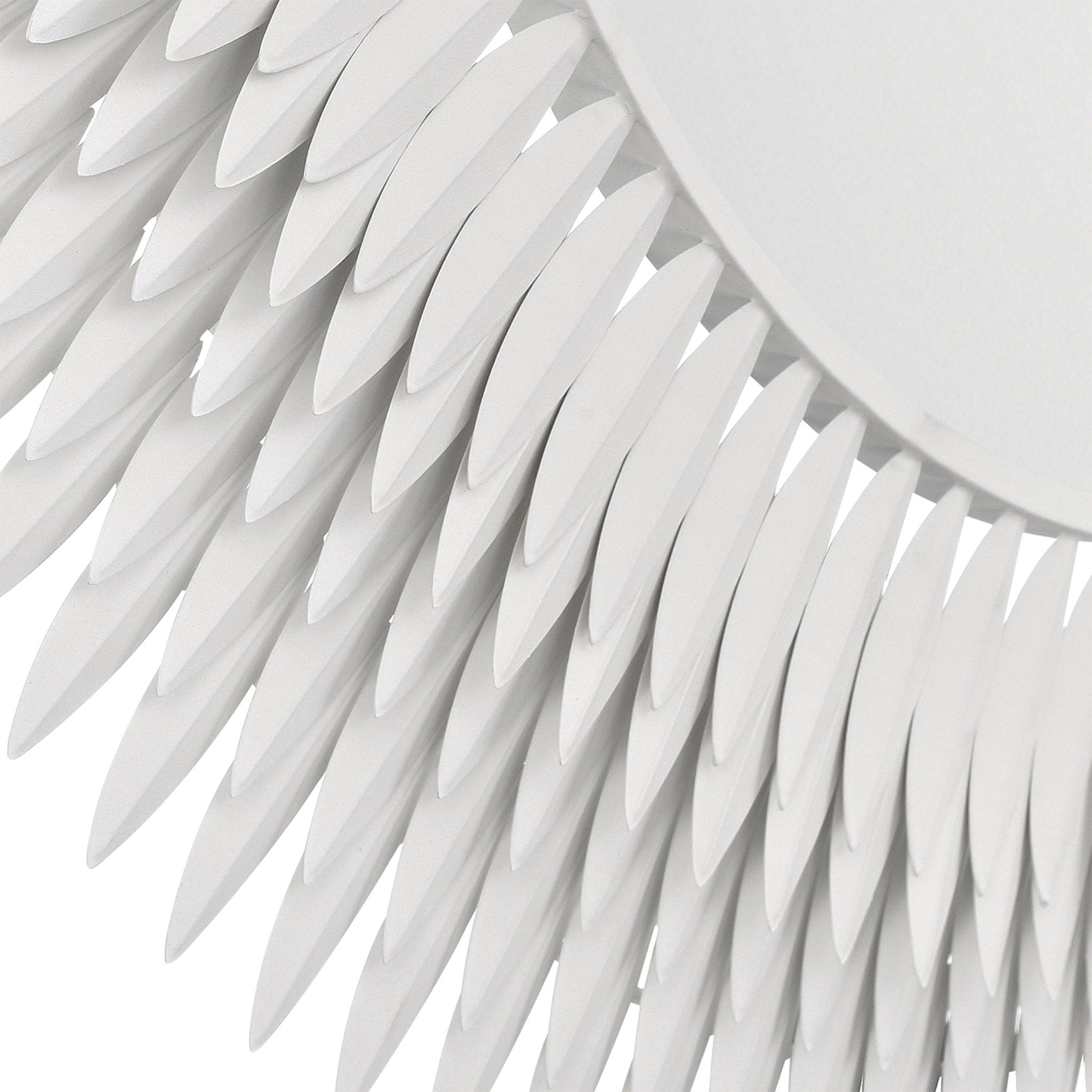 Broche 46.75'' Matte White Mirror White 46.75"W x 46.75"H x 1.75"D