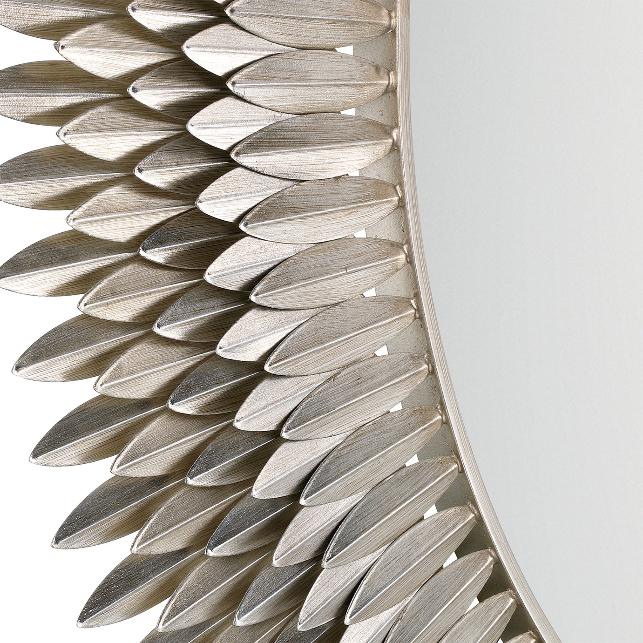 Broche 46.75'' Antique Silver Mirror Silver 46.75"W x 46.75"H x 1.75"D