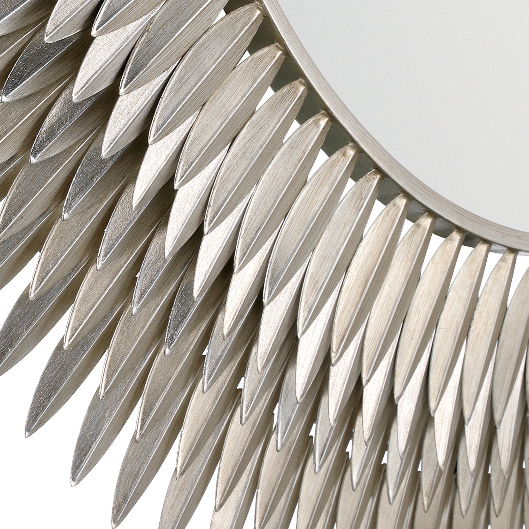 Broche 46.75'' Antique Silver Mirror Silver 46.75"W x 46.75"H x 1.75"D