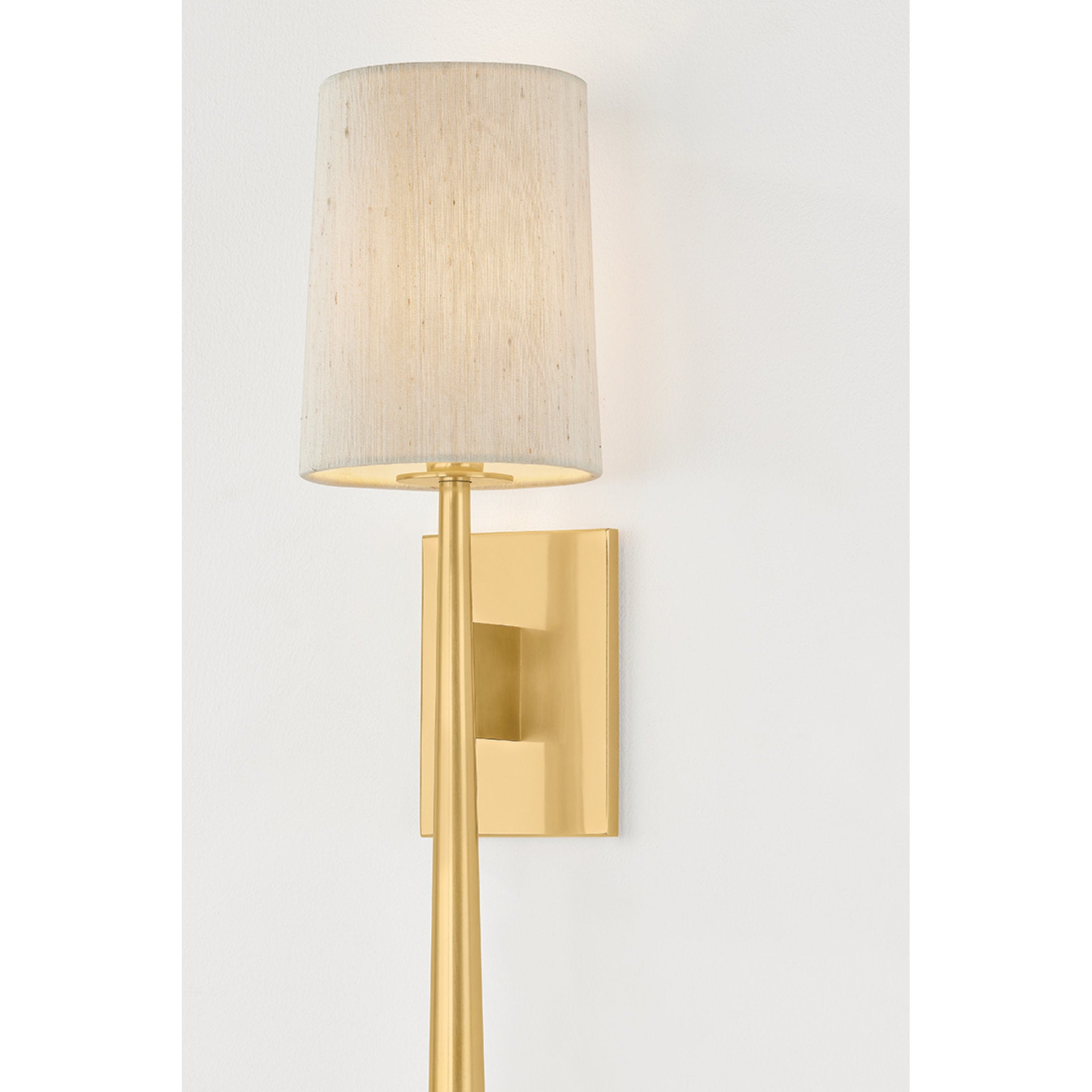 Bridgeton 1-Light Wall Sconce in Aged Brass 6W x 25.5H