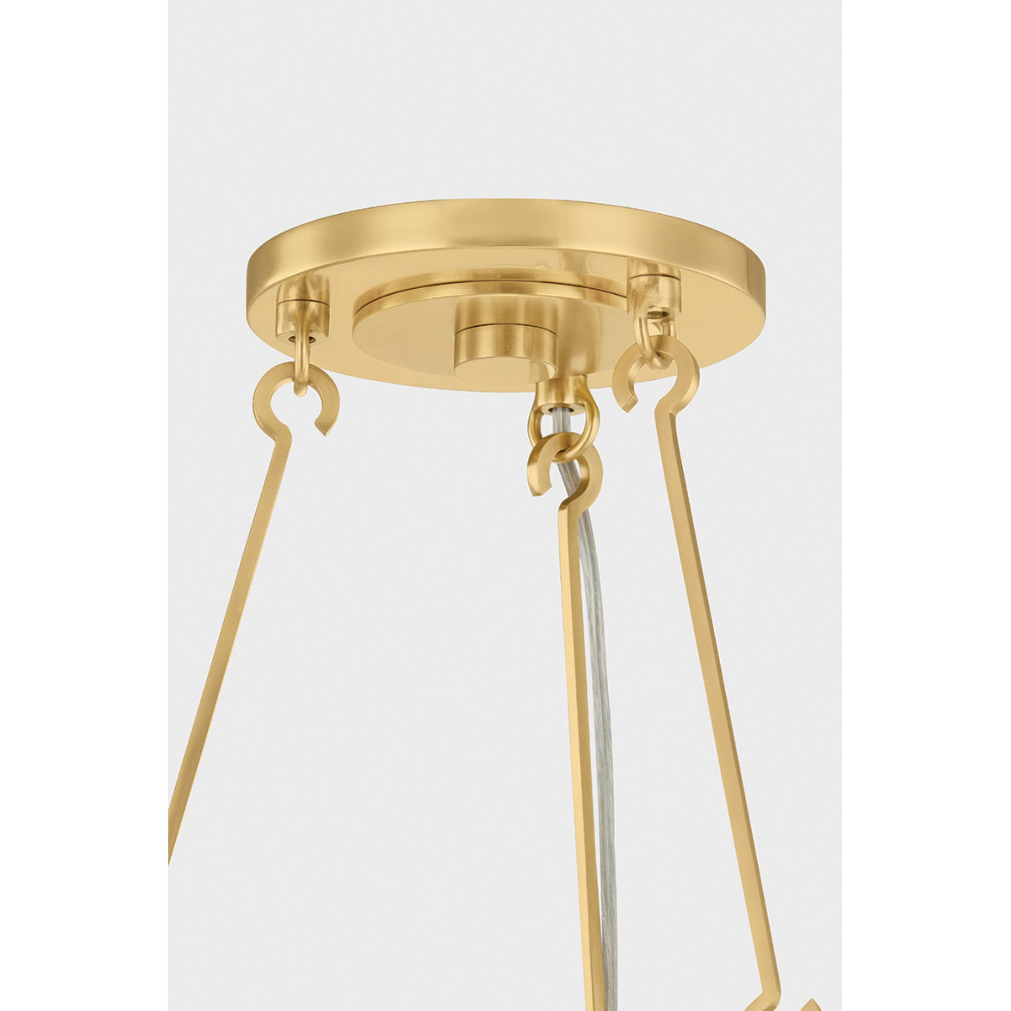 Bridgeton 6-Light Chandelier in Aged Brass 30W x 18.25H
