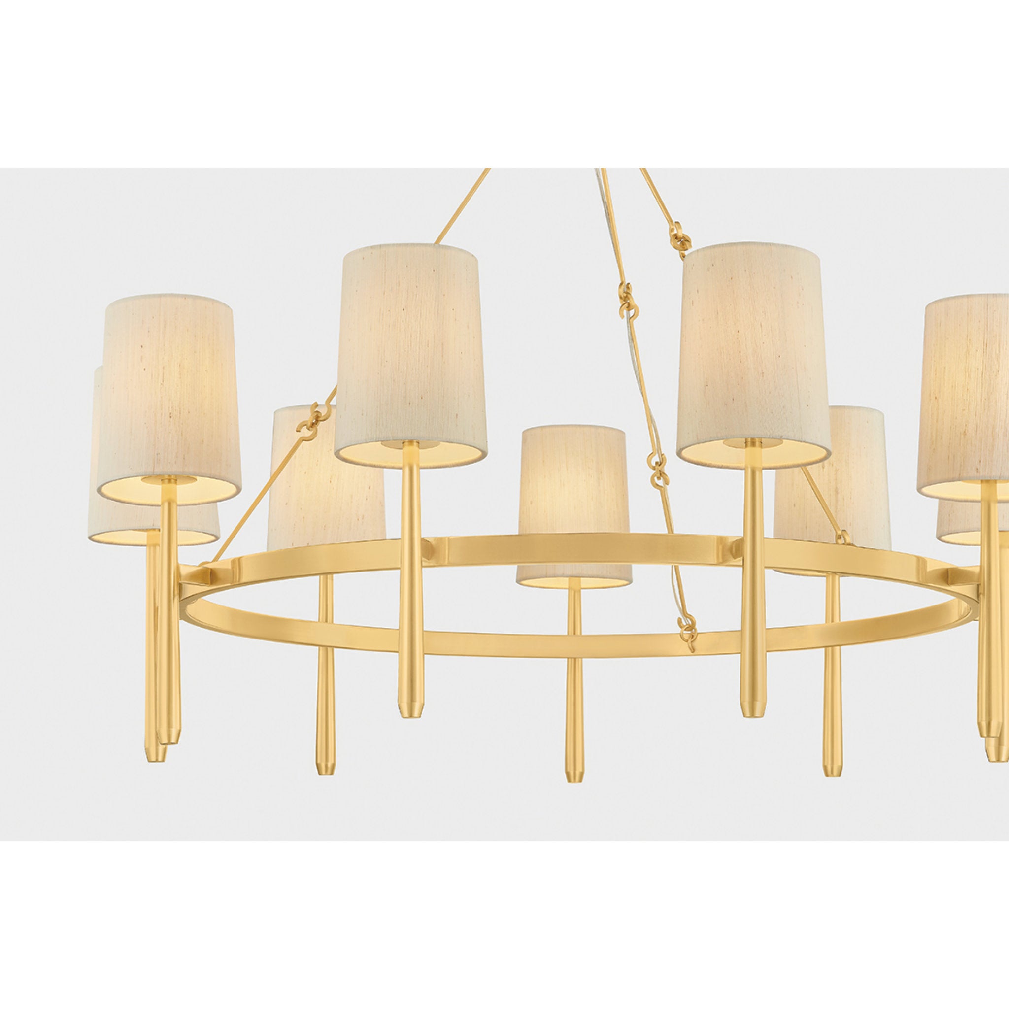 Bridgeton 9-Light Chandelier in Aged Brass 46W x 18.25H