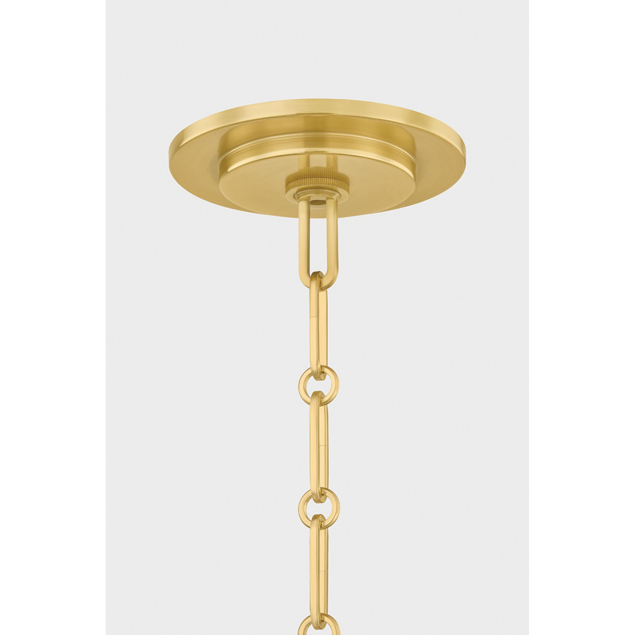 Briscoe 2-Light Pendant in Aged Brass 15W x 17.5H