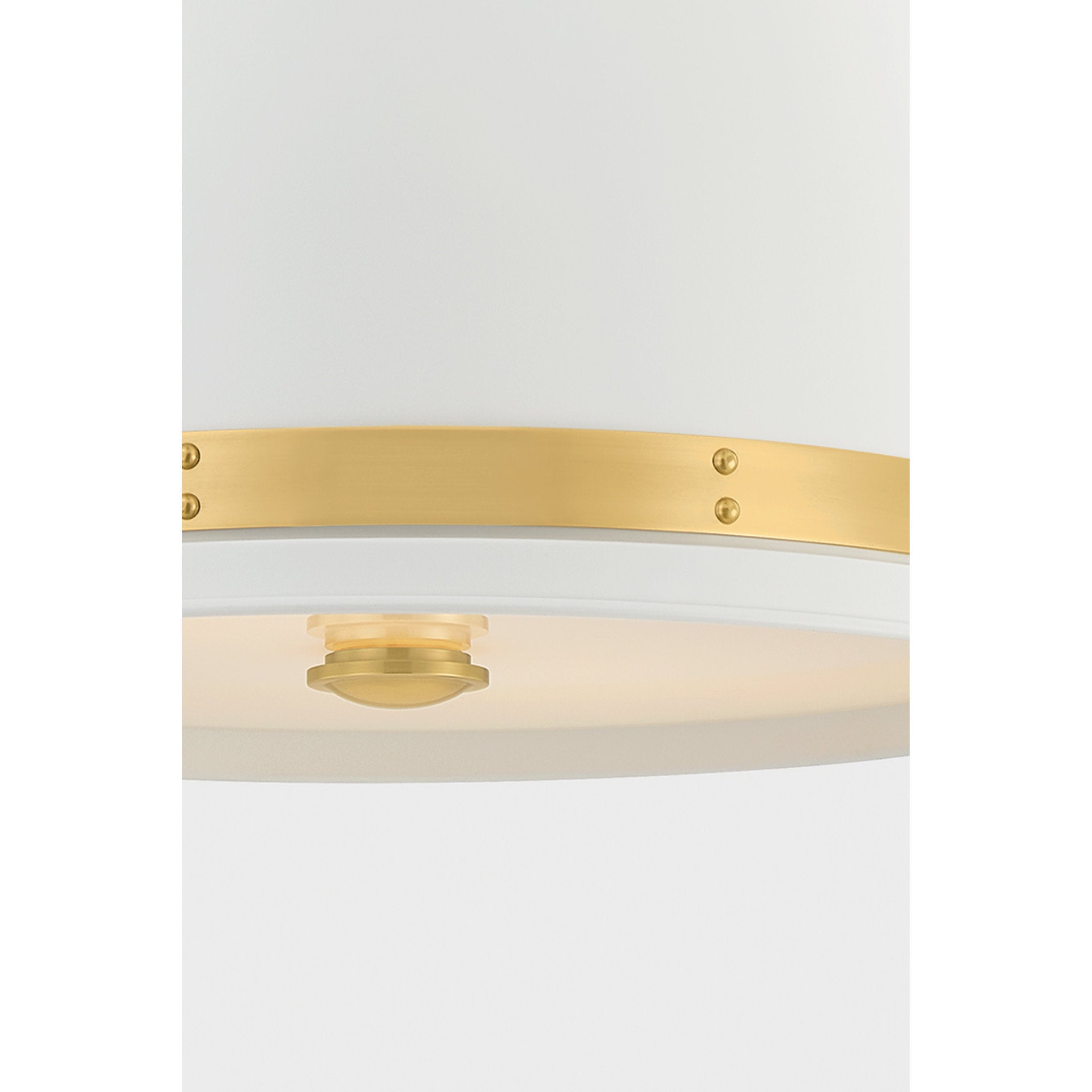 Briscoe 2-Light Pendant in Aged Brass 15W x 17.5H