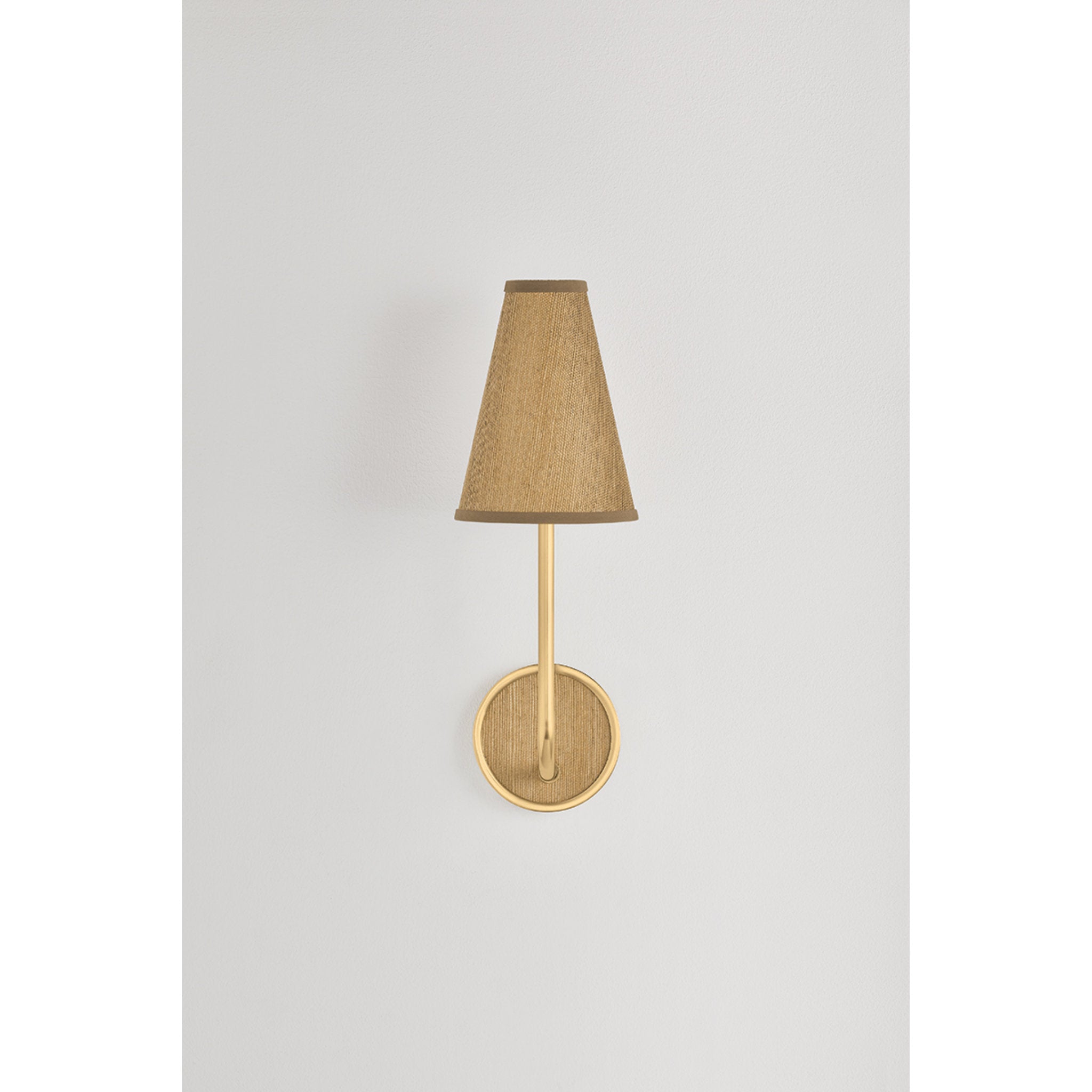 Buskirk 1-Light Wall Sconce in Aged Brass 5.5W x 17H