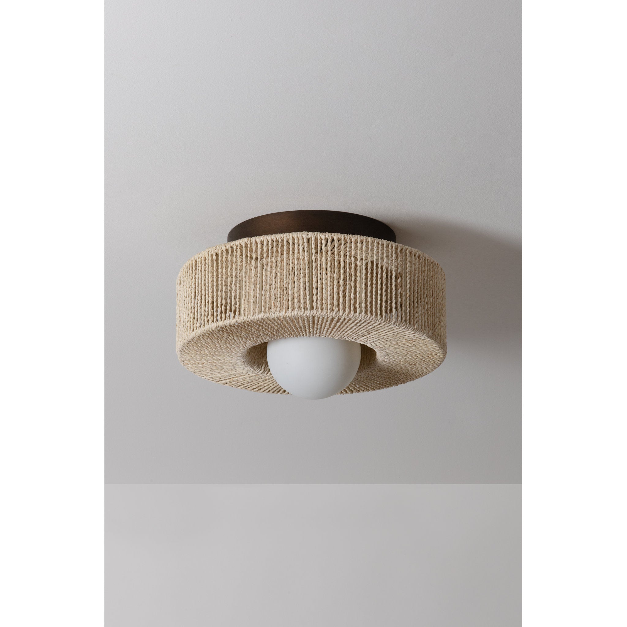 Coleman Flush Mount 1-Light LED in Bronze Leaf 14L x 14W x 8.75H