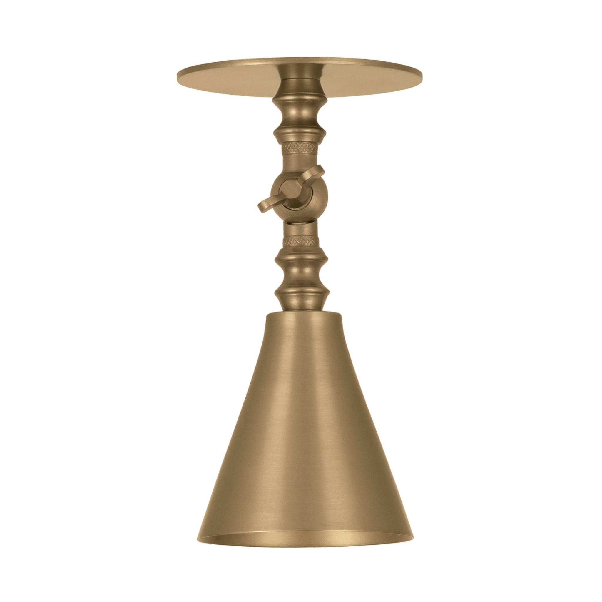 Necessity 1-Light Flush Mount in Patina Brass by Lauren Liess 4.25W x 7.25H