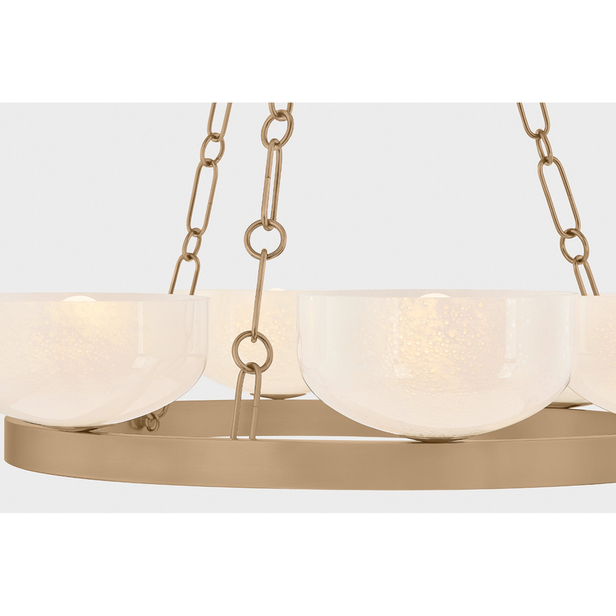 Caelum 6-Light Chandelier in Patina Brass 32.25W x 6H