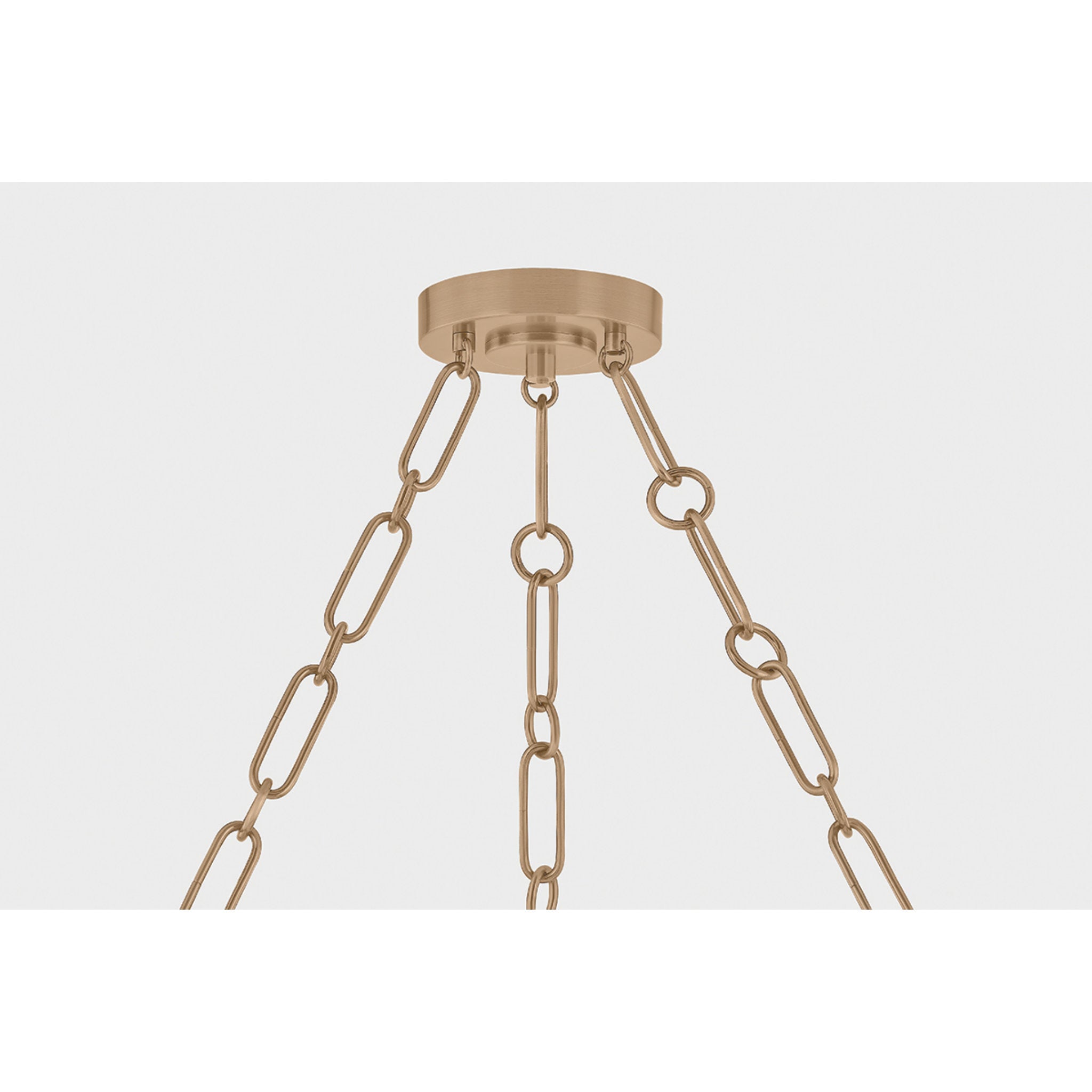 Caelum 9-Light Chandelier in Patina Brass 44.5W x 6H