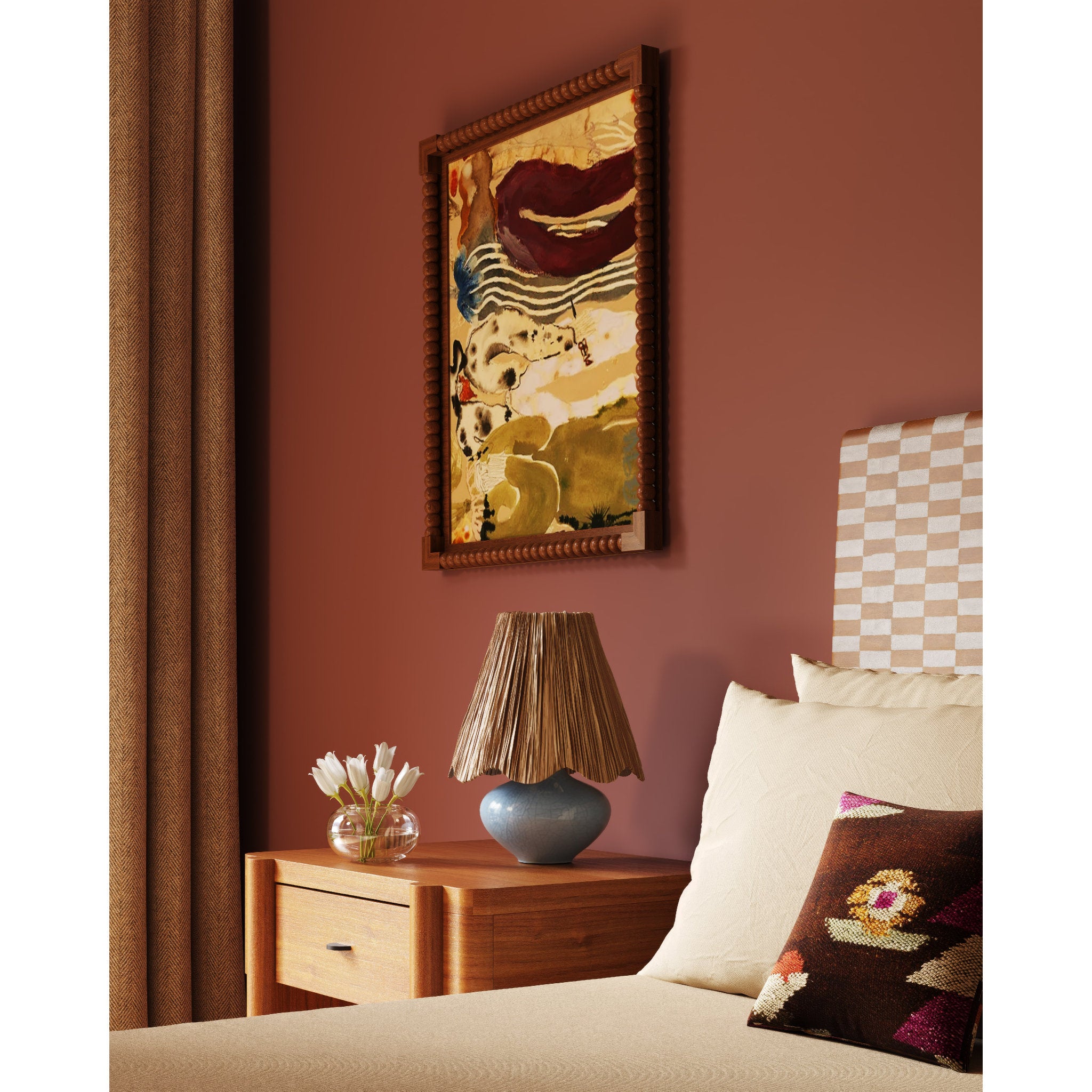 Cailyn 1-Light Table Lamp in Aged Brass 10W x 12.5H